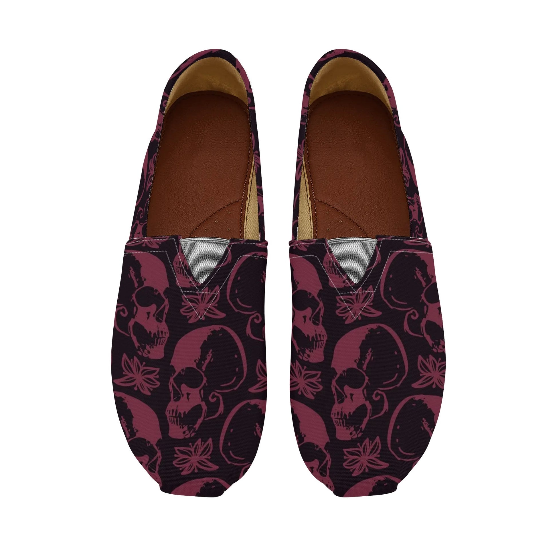 Purple Skulls Casual Shoes