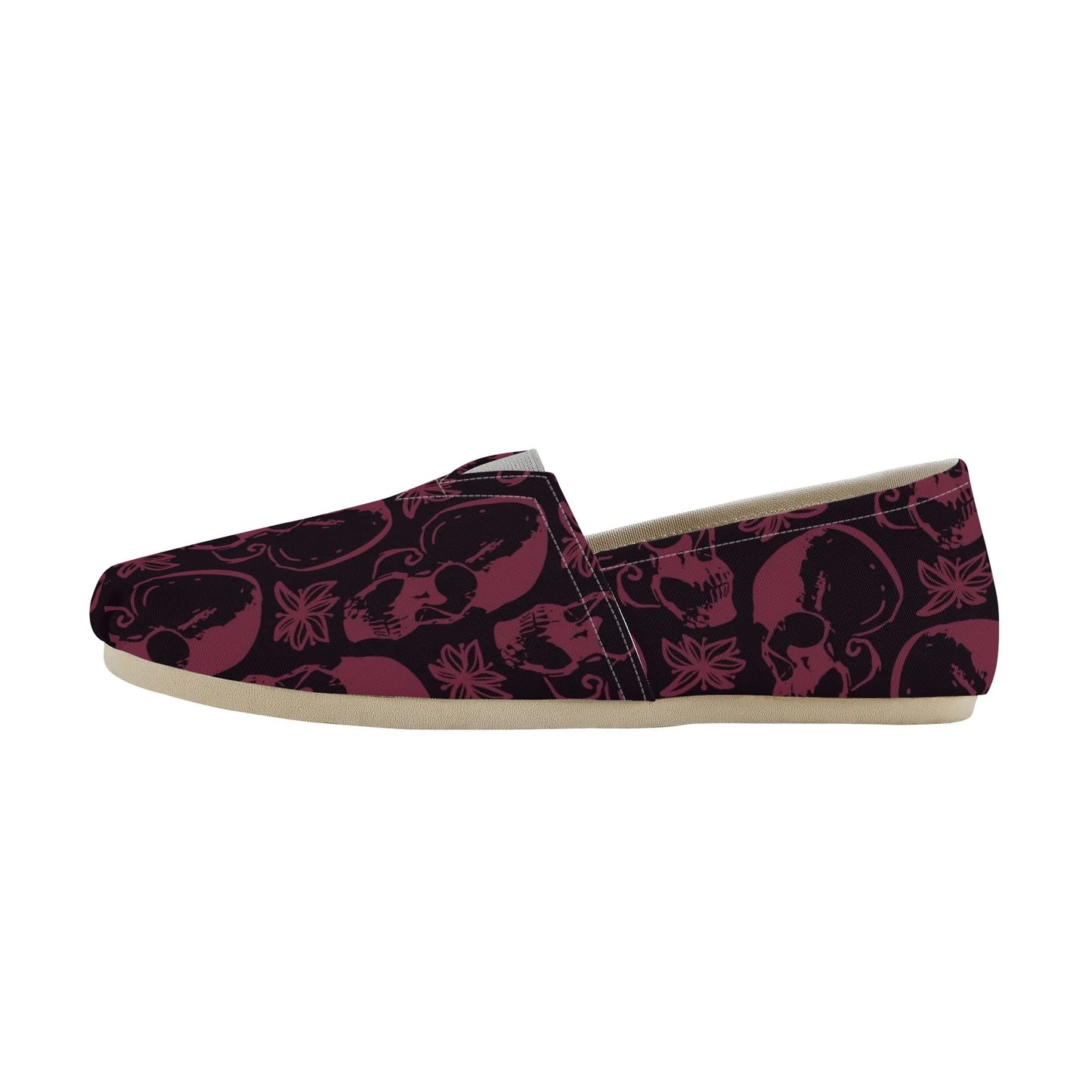 Purple Skulls Casual Shoes