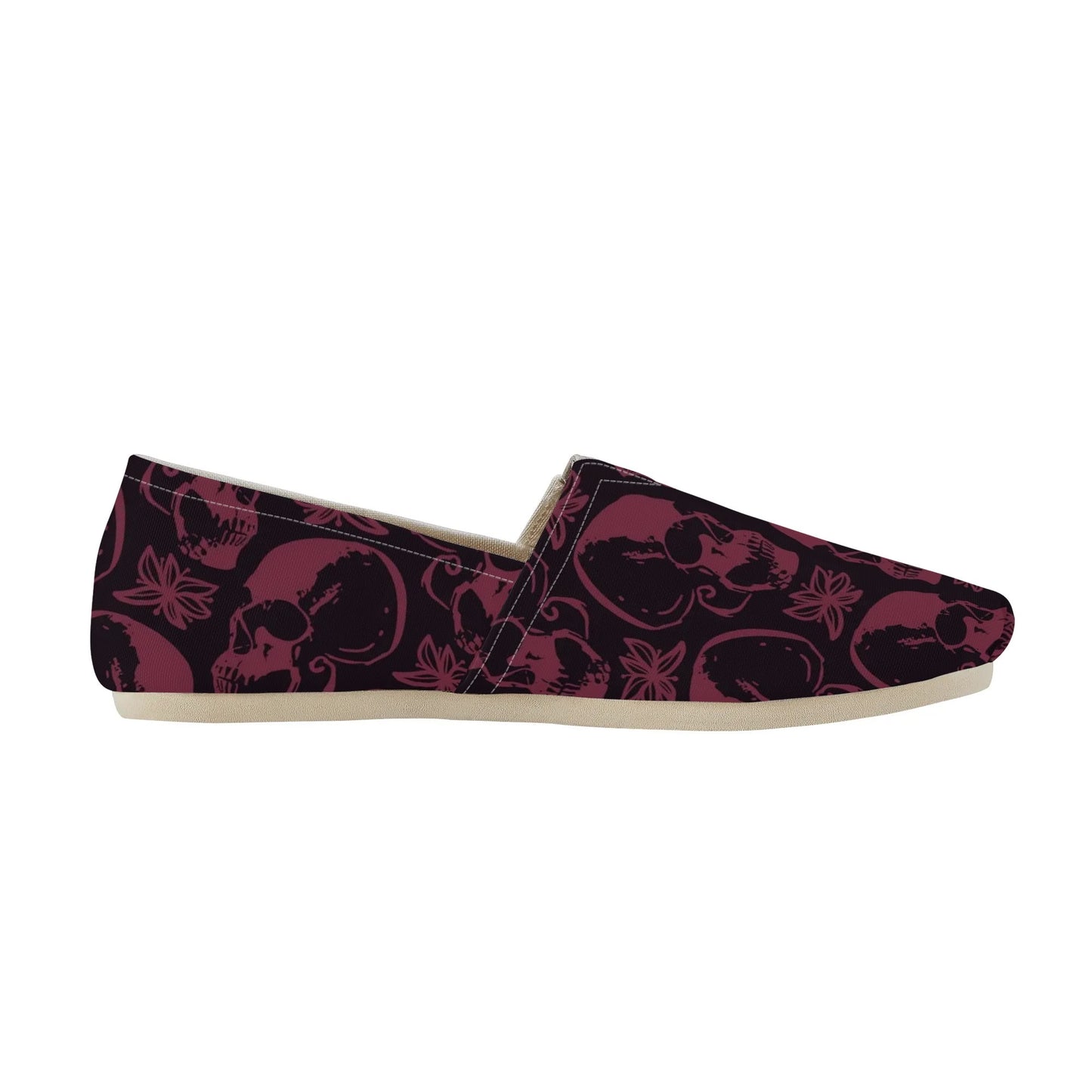 Purple Skulls Casual Shoes