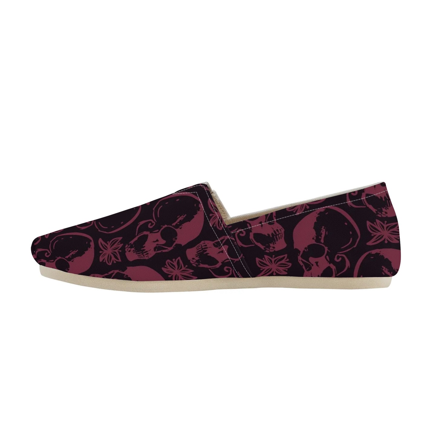 Purple Skulls Casual Shoes