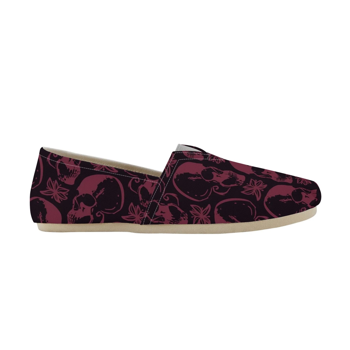 Purple Skulls Casual Shoes