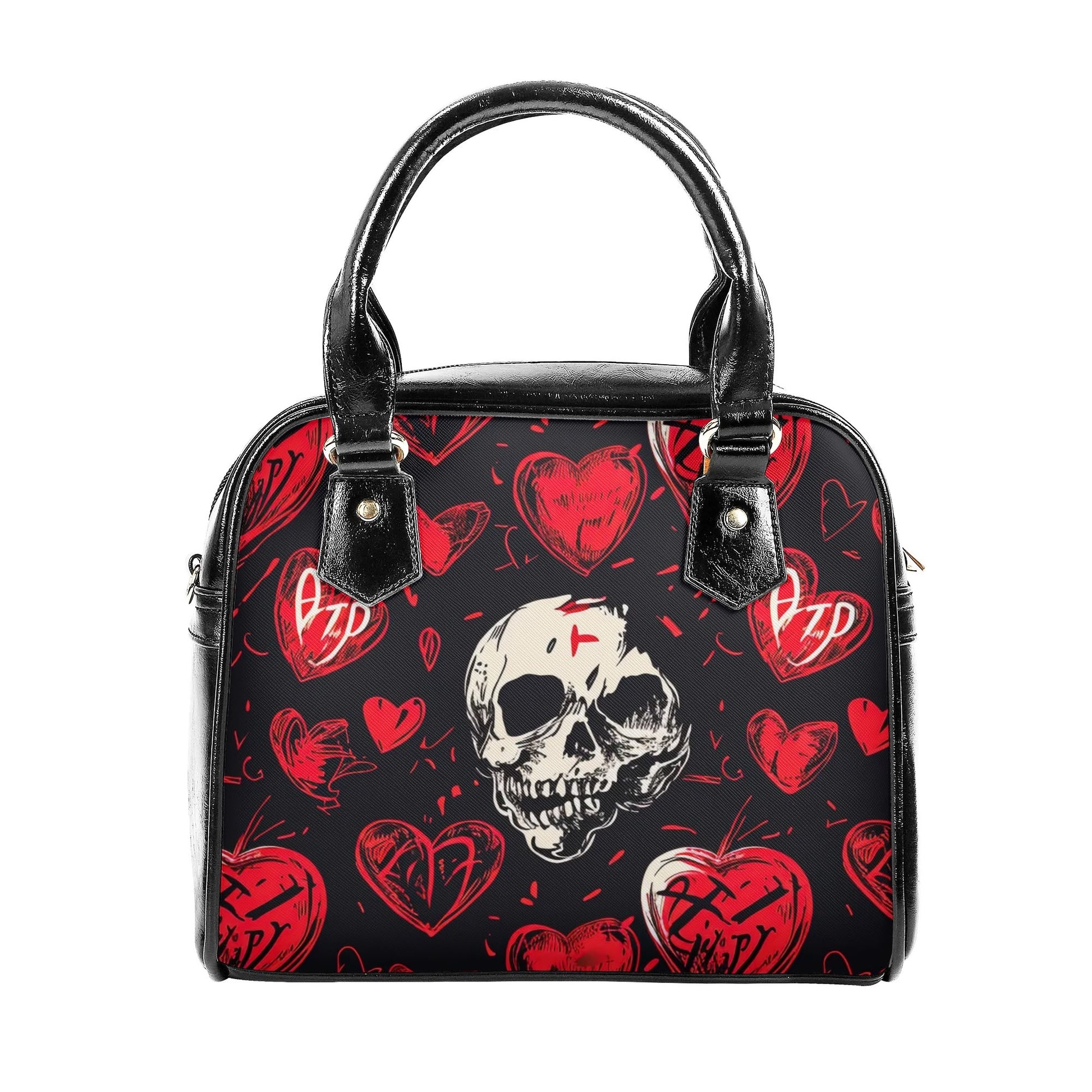 Skull In Love Shoulder Handbag