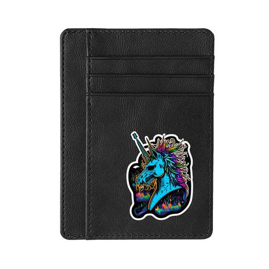 Rock N Roll Unicorn Minimalist Leather Wallets