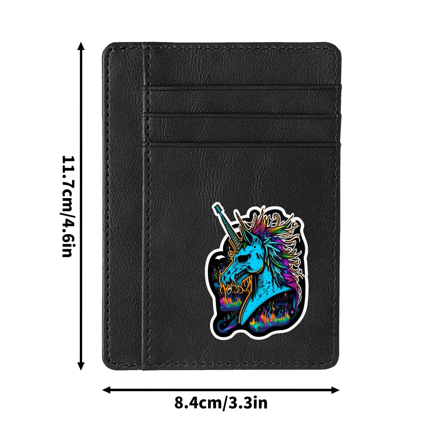 Rock N Roll Unicorn Minimalist Leather Wallets