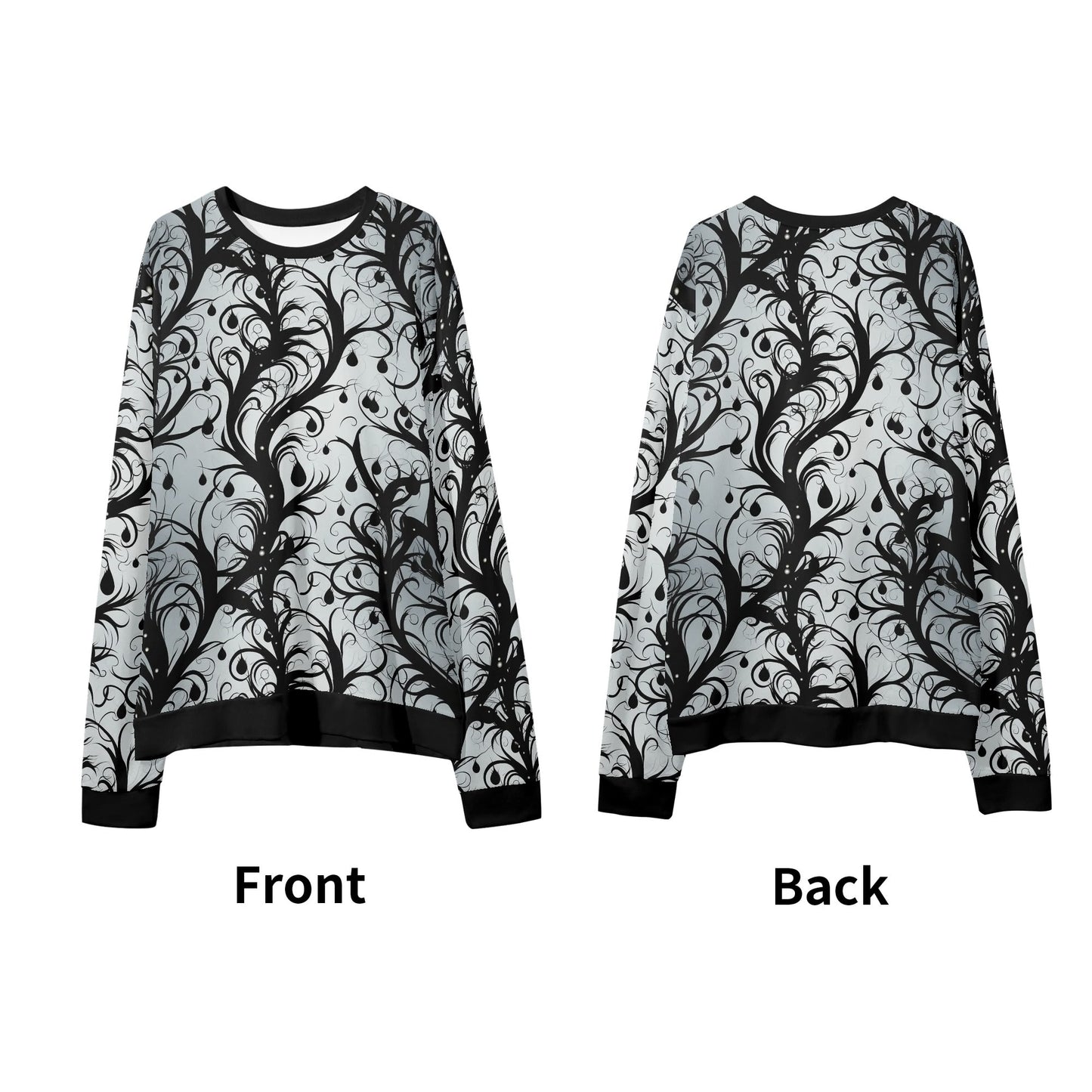 Vines Of Darkness Loose Pullover Sweatshirt