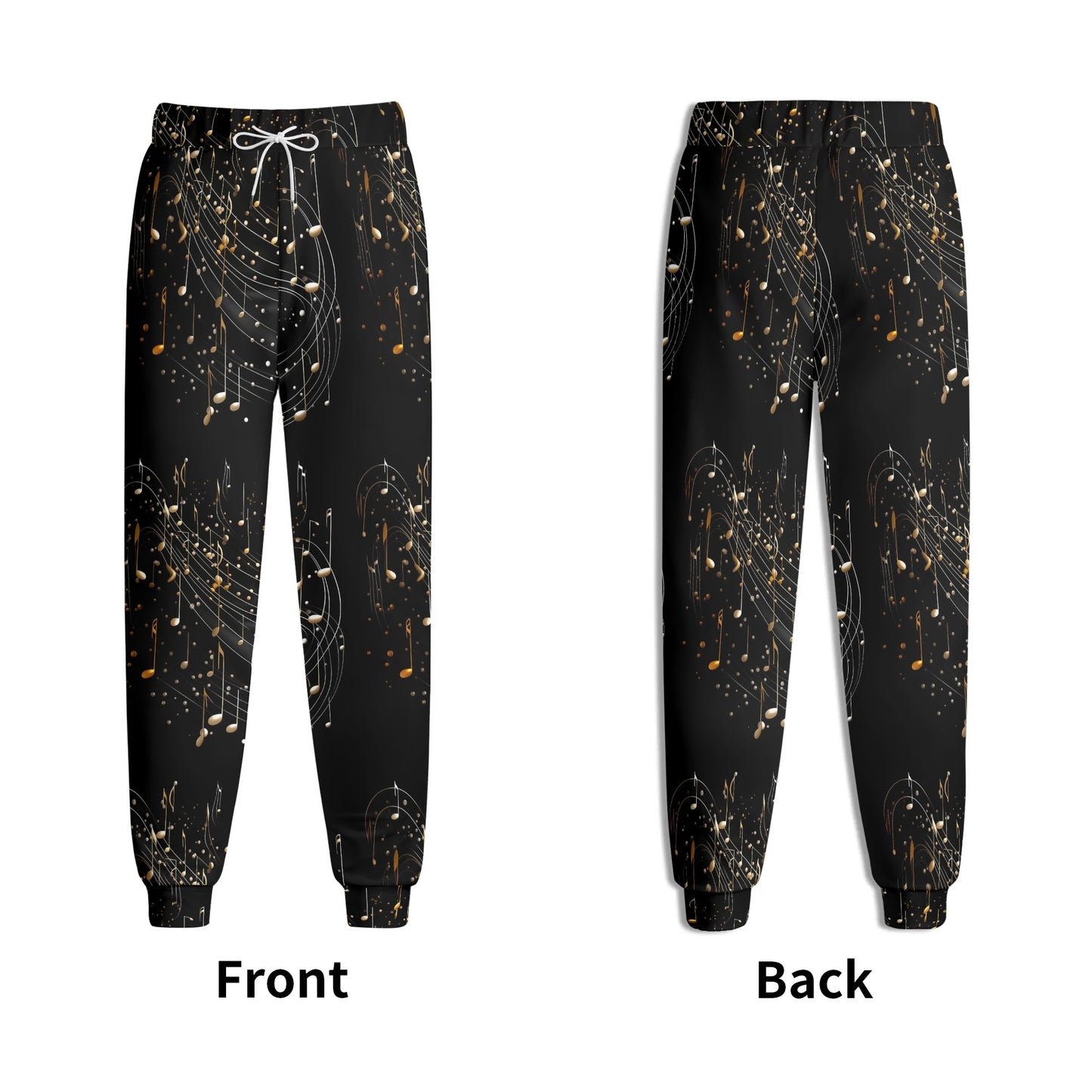 Flowing Musical Notes Joggers Sweatpants