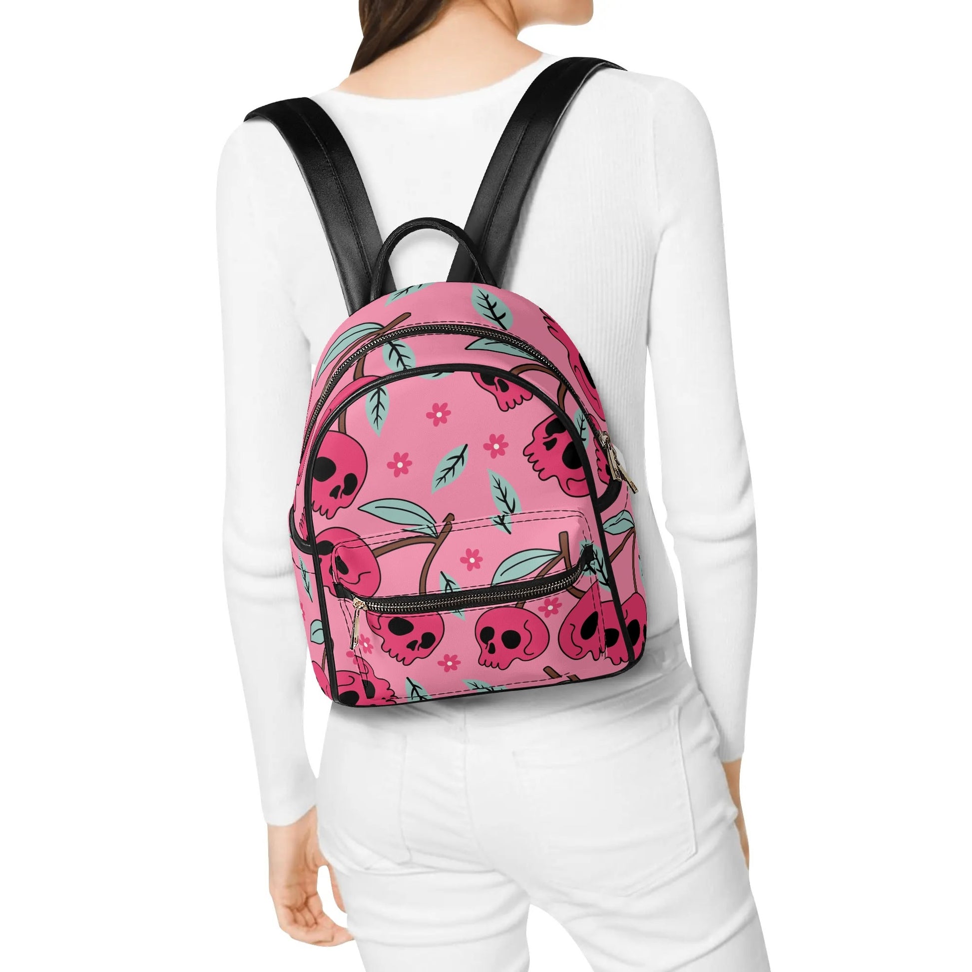 Cherry Skulls Casual Backpack