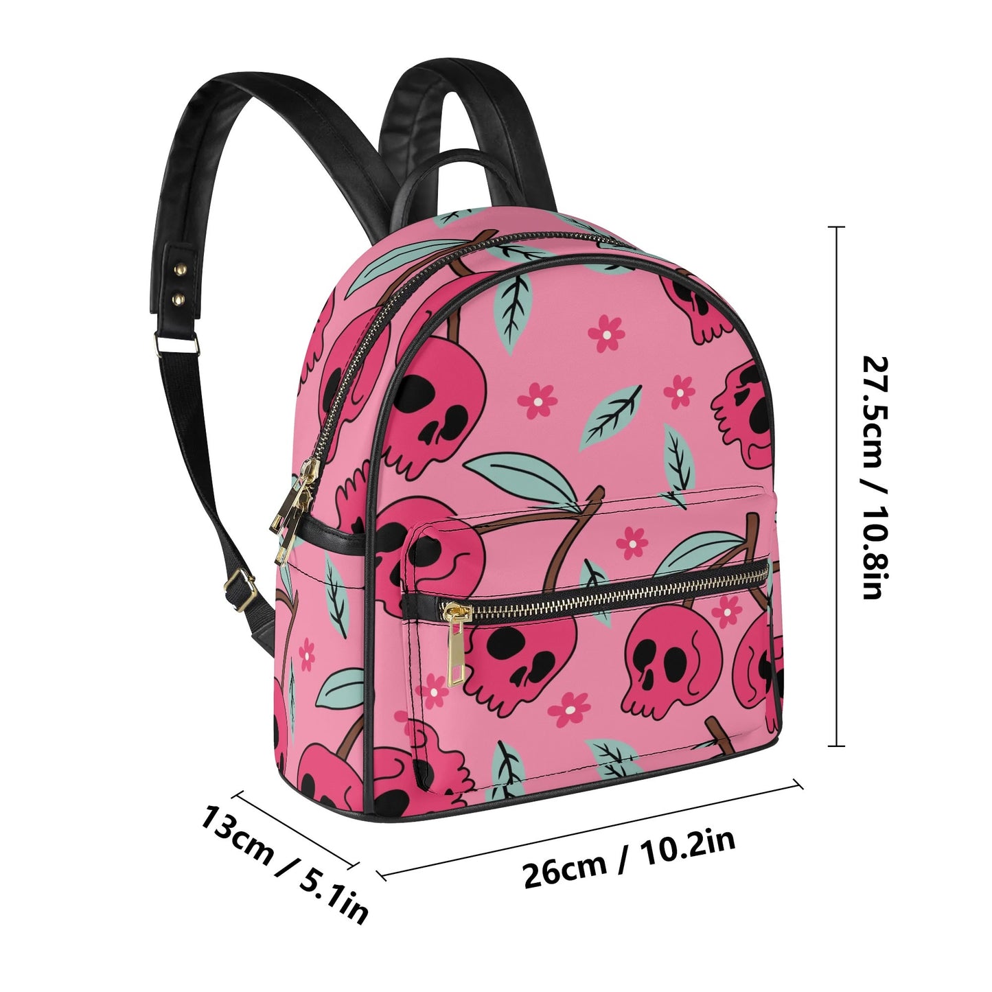 Cherry Skulls Casual Backpack