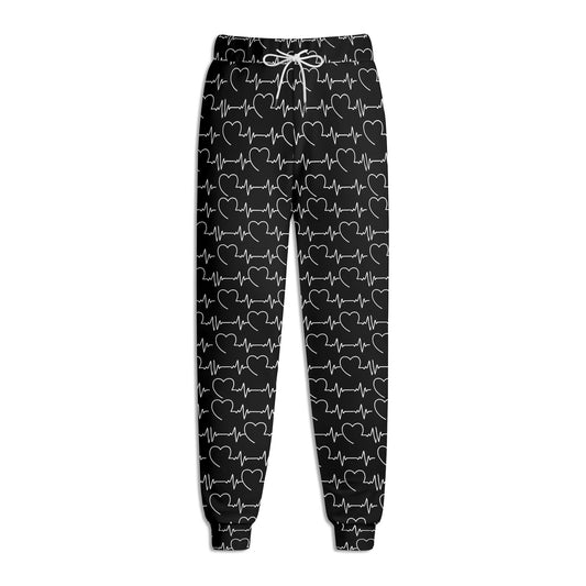 Love Heart Beats Joggers Sweatpants