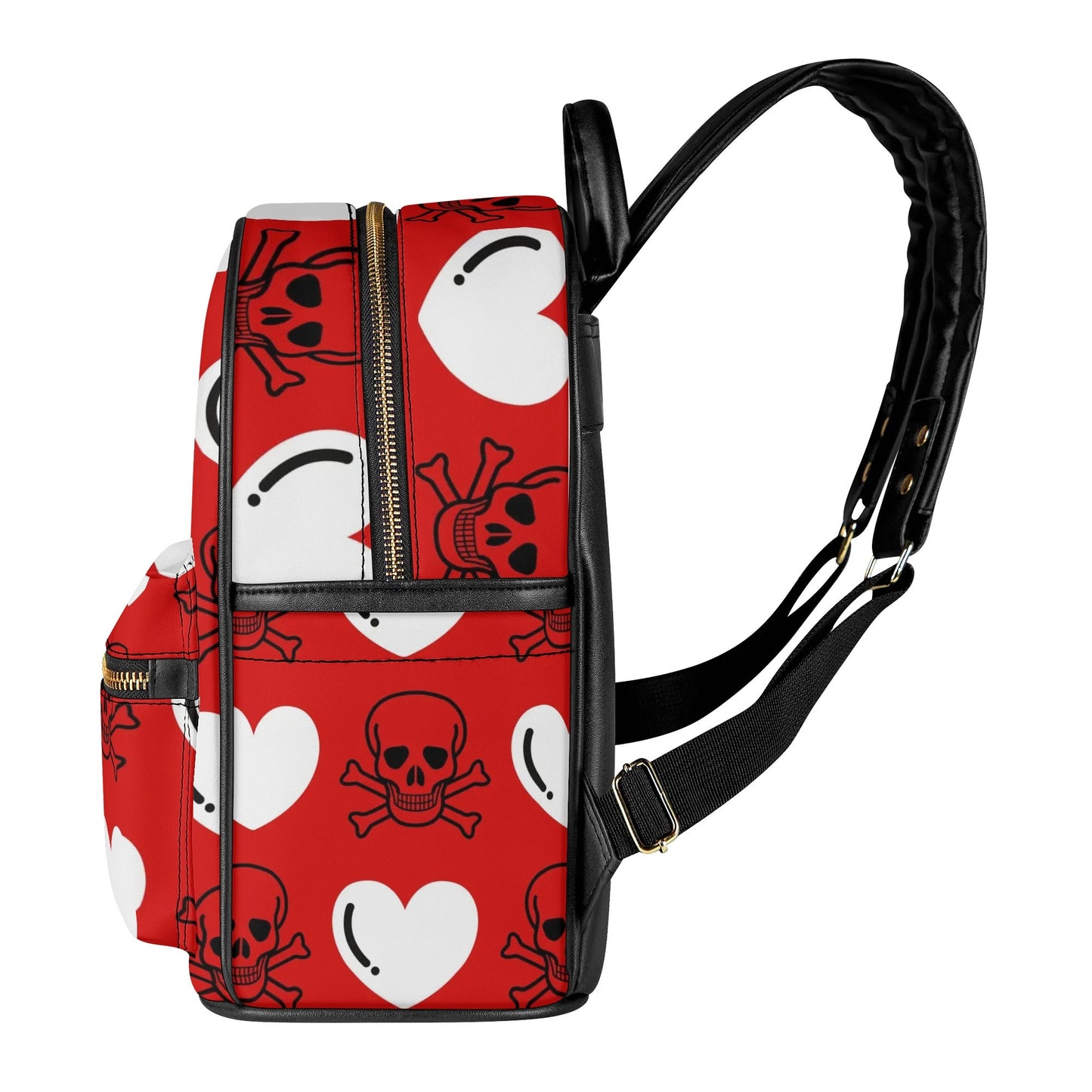 Skulls And White Hearts Casual Backpack