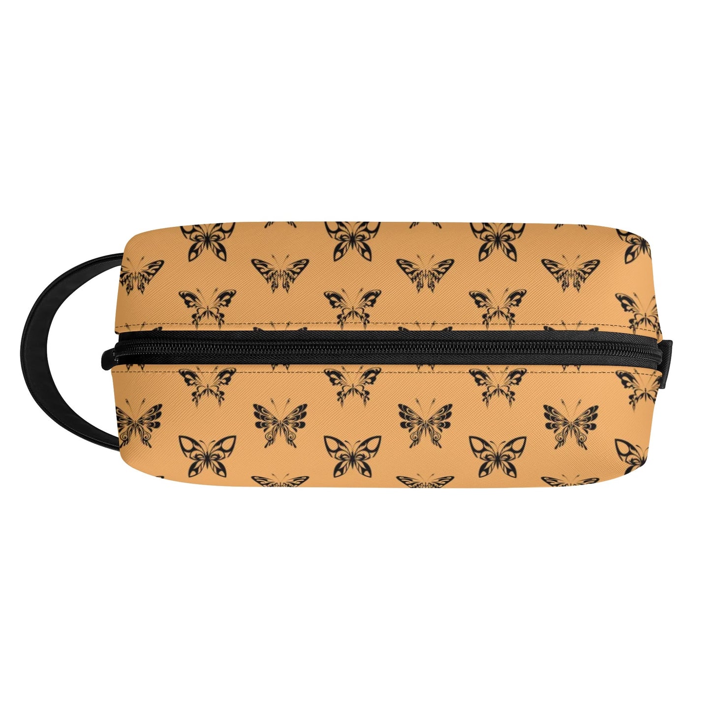 Ink Butterflies Leather Toiletries Bag