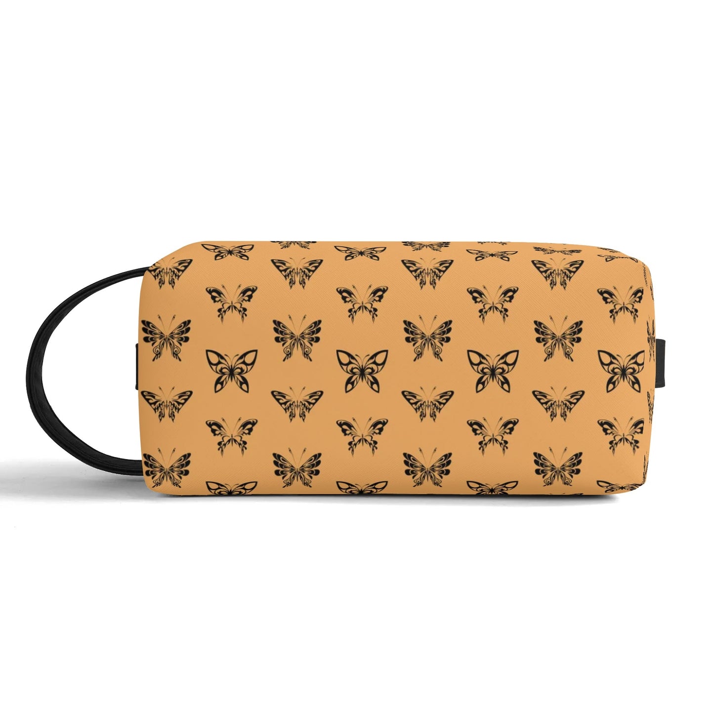 Ink Butterflies Leather Toiletries Bag