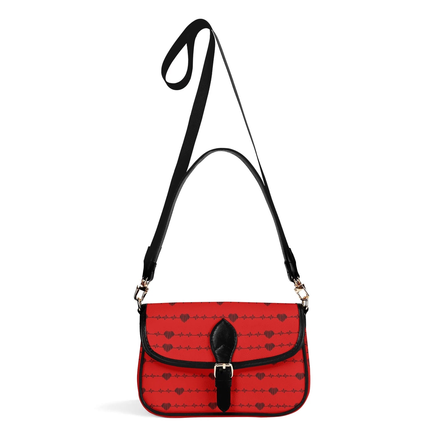 Little Heart Beats Leather Chain Shoulder bags