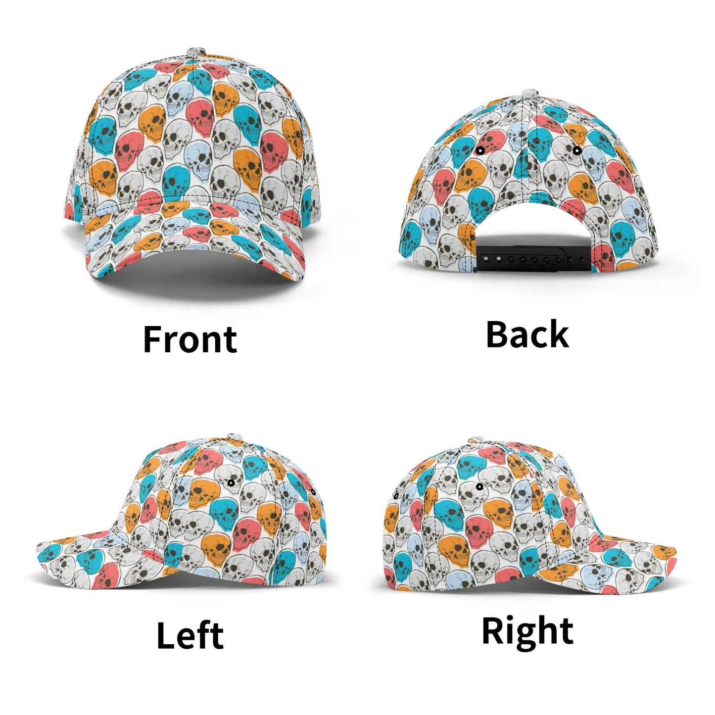 Colorful Skulls Baseball Cap