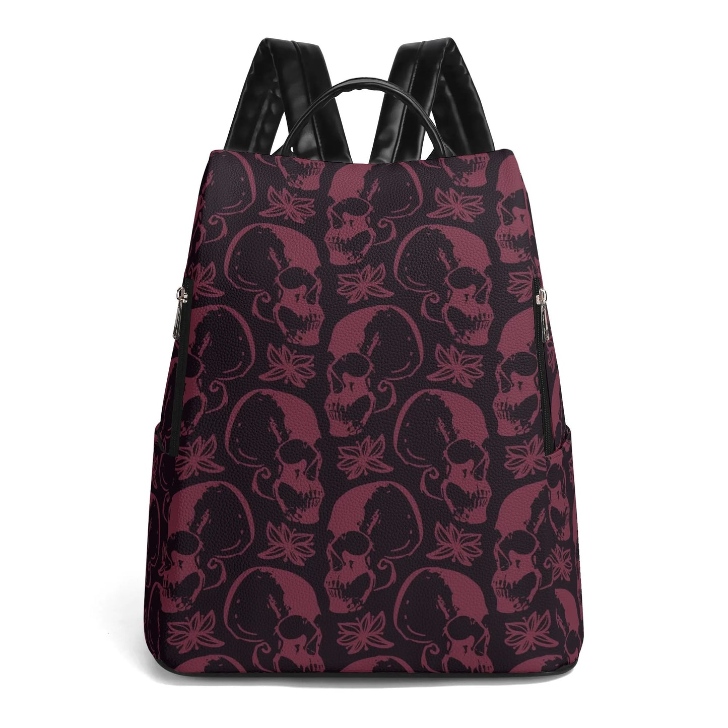 Purple Skulls Casual Backpack