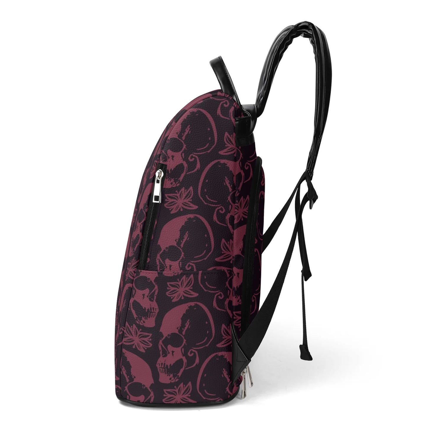 Purple Skulls Casual Backpack