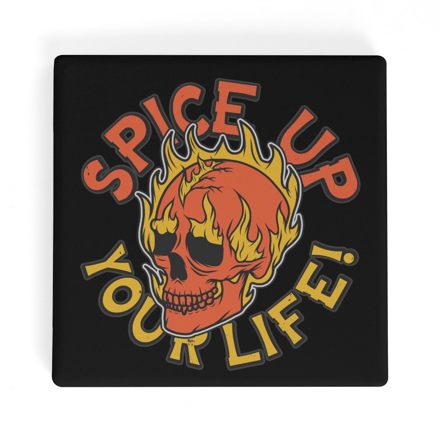 Spice Up Your Life Square Ceramic Coasters (4 Pack)