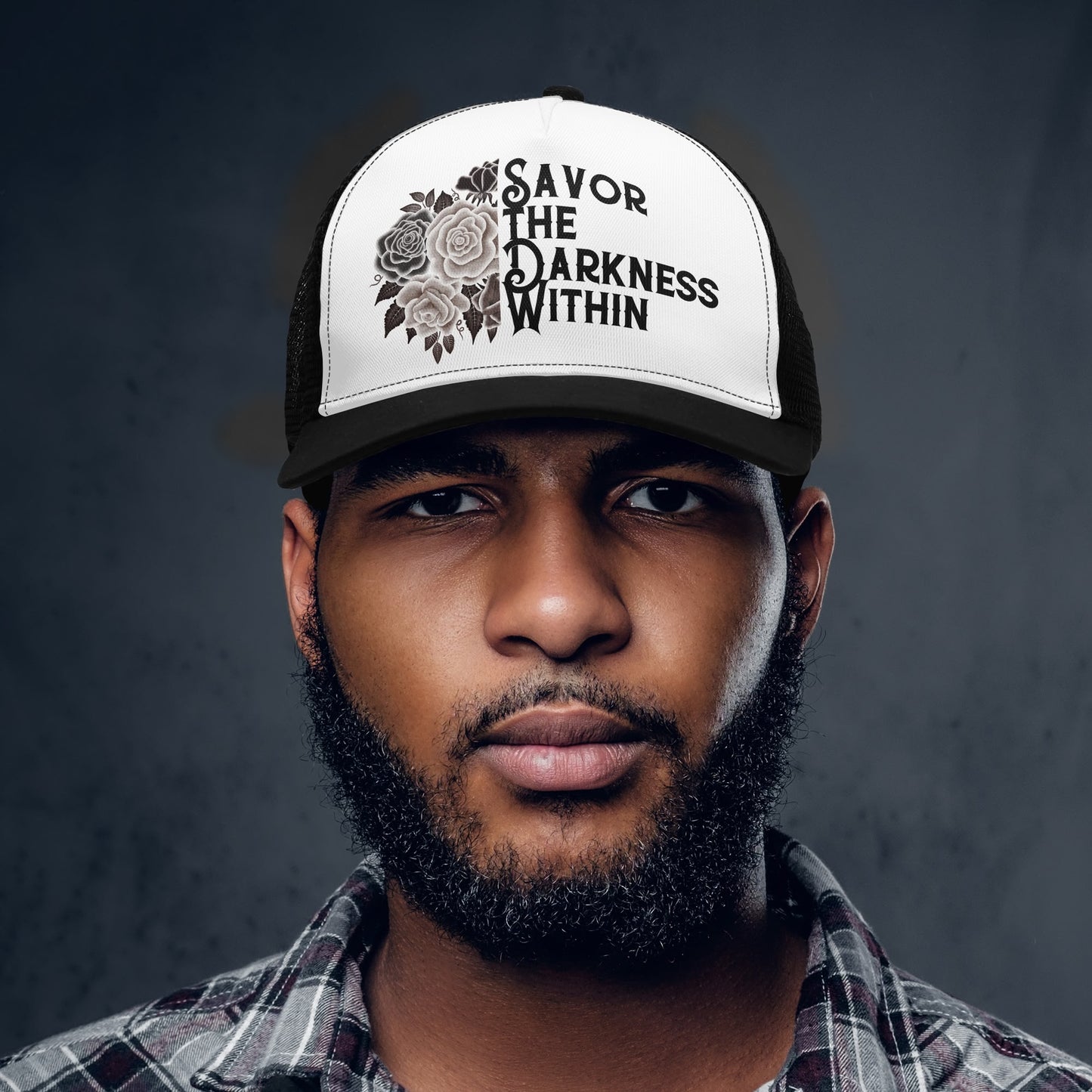 Savor The Darkness Within Mesh Trucker Hats