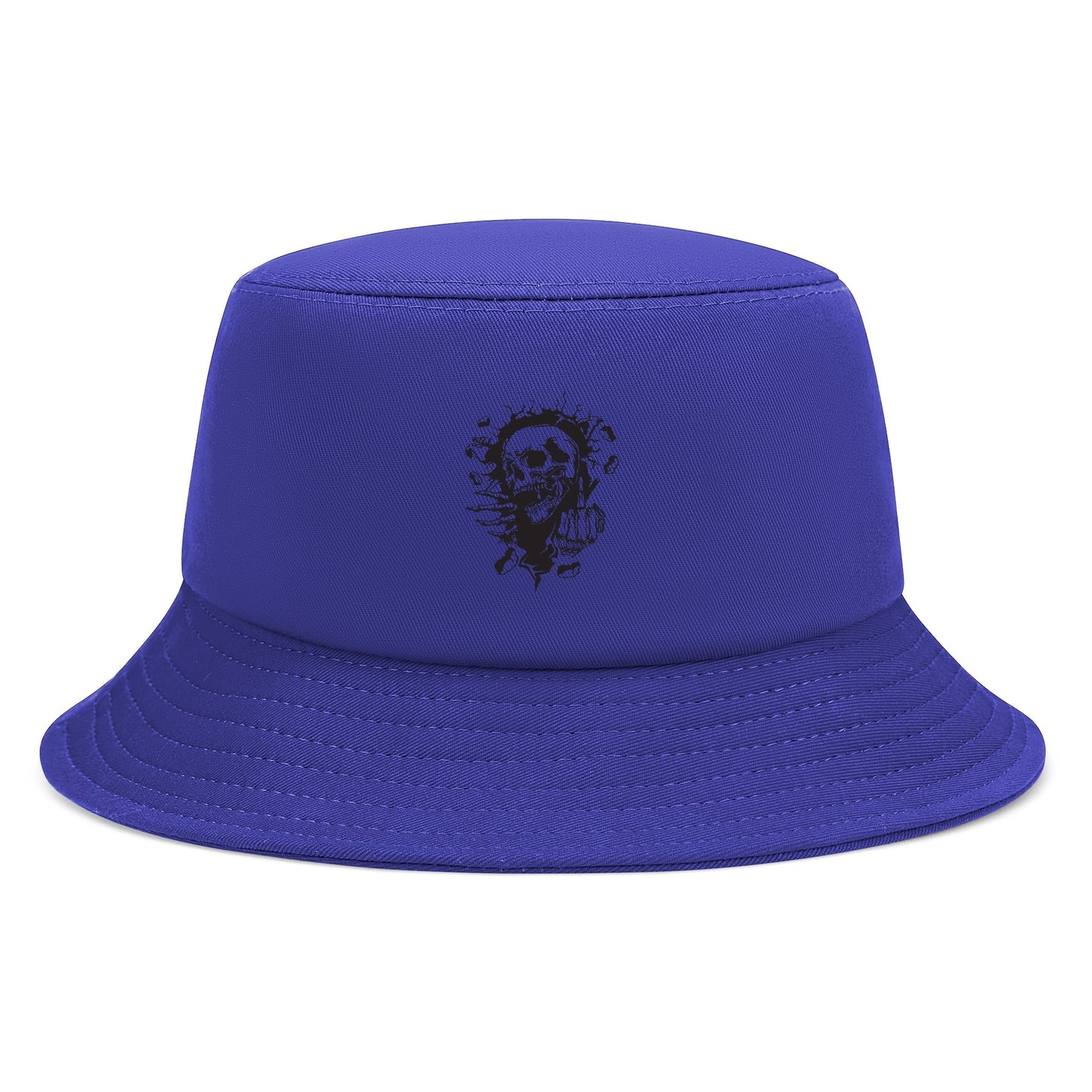 Middle Finger Skull Adult Bucket Hat