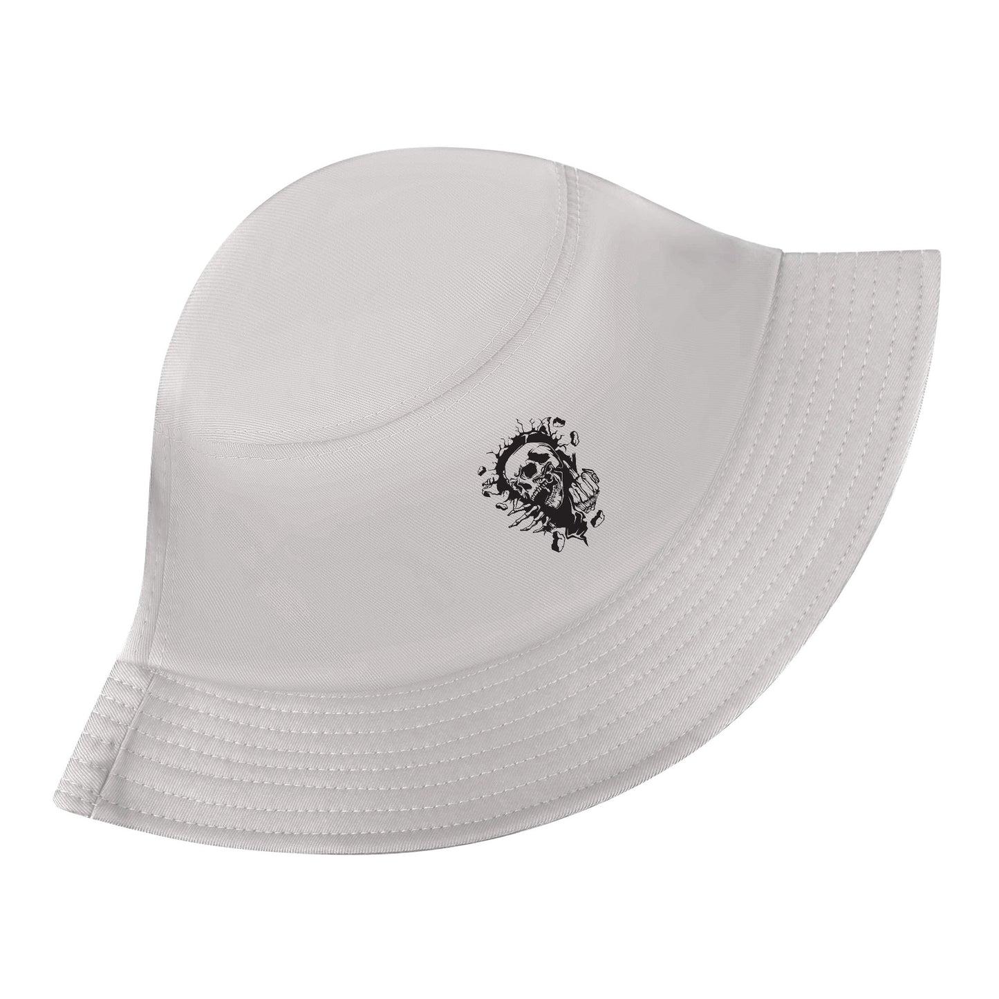 Middle Finger Skull Adult Bucket Hat