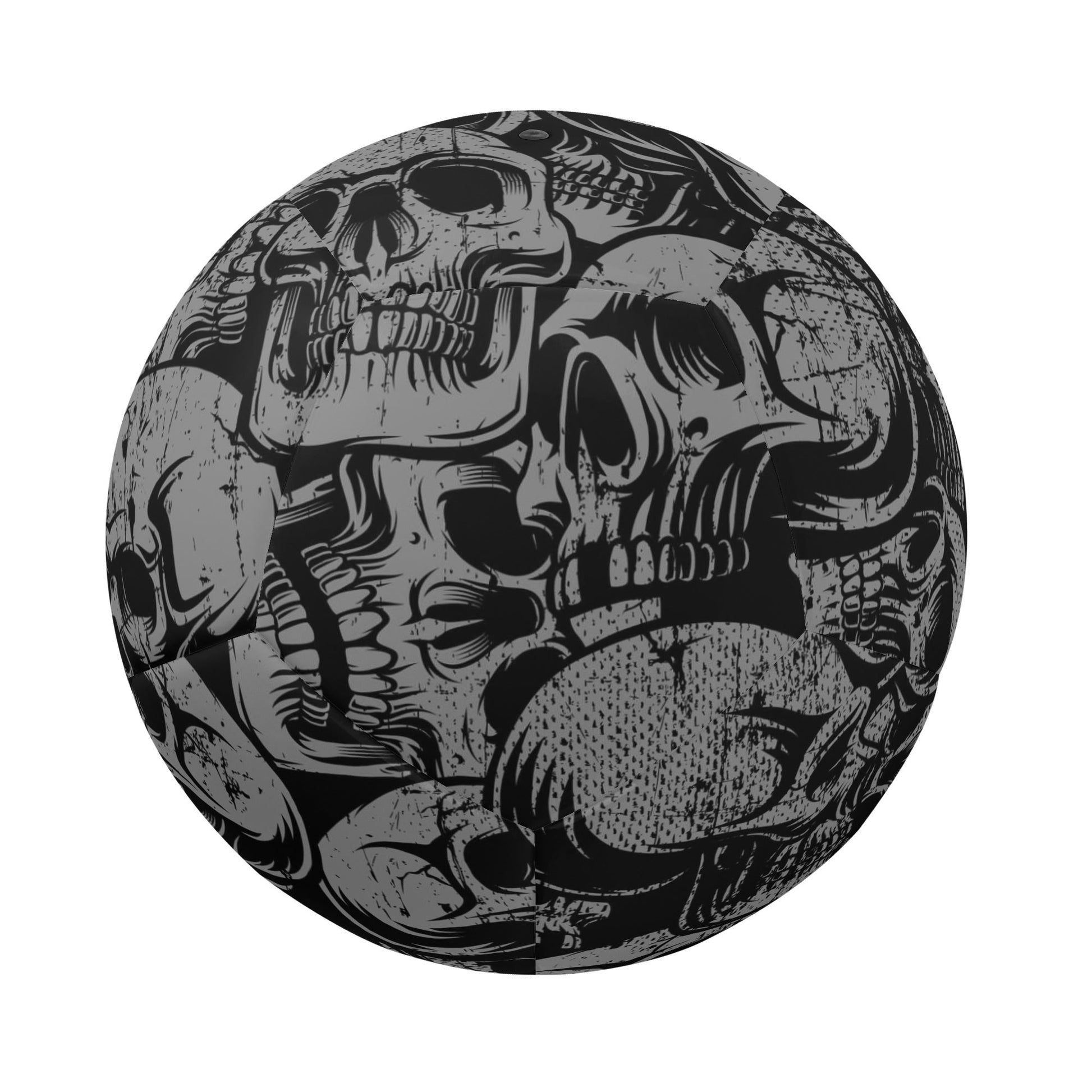 Silver Skulls Soccer Ball