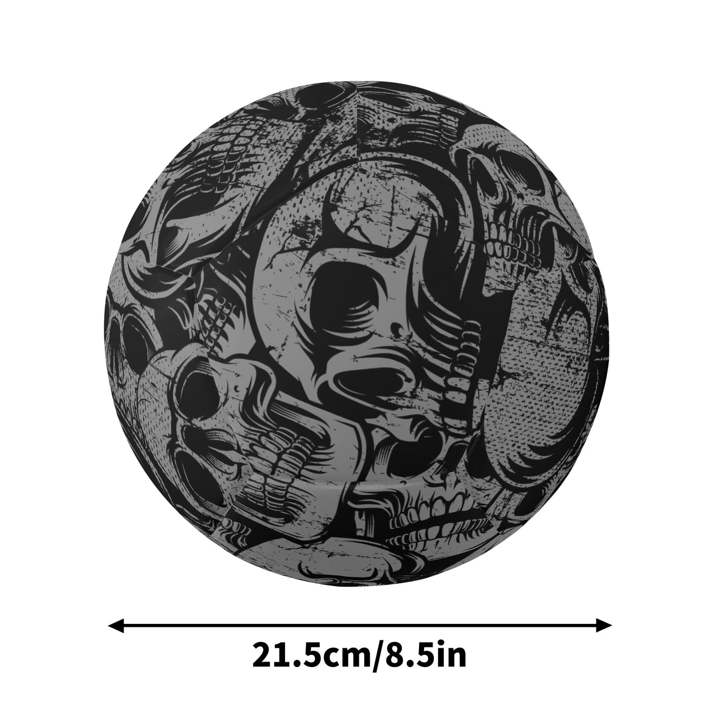 Silver Skulls Soccer Ball