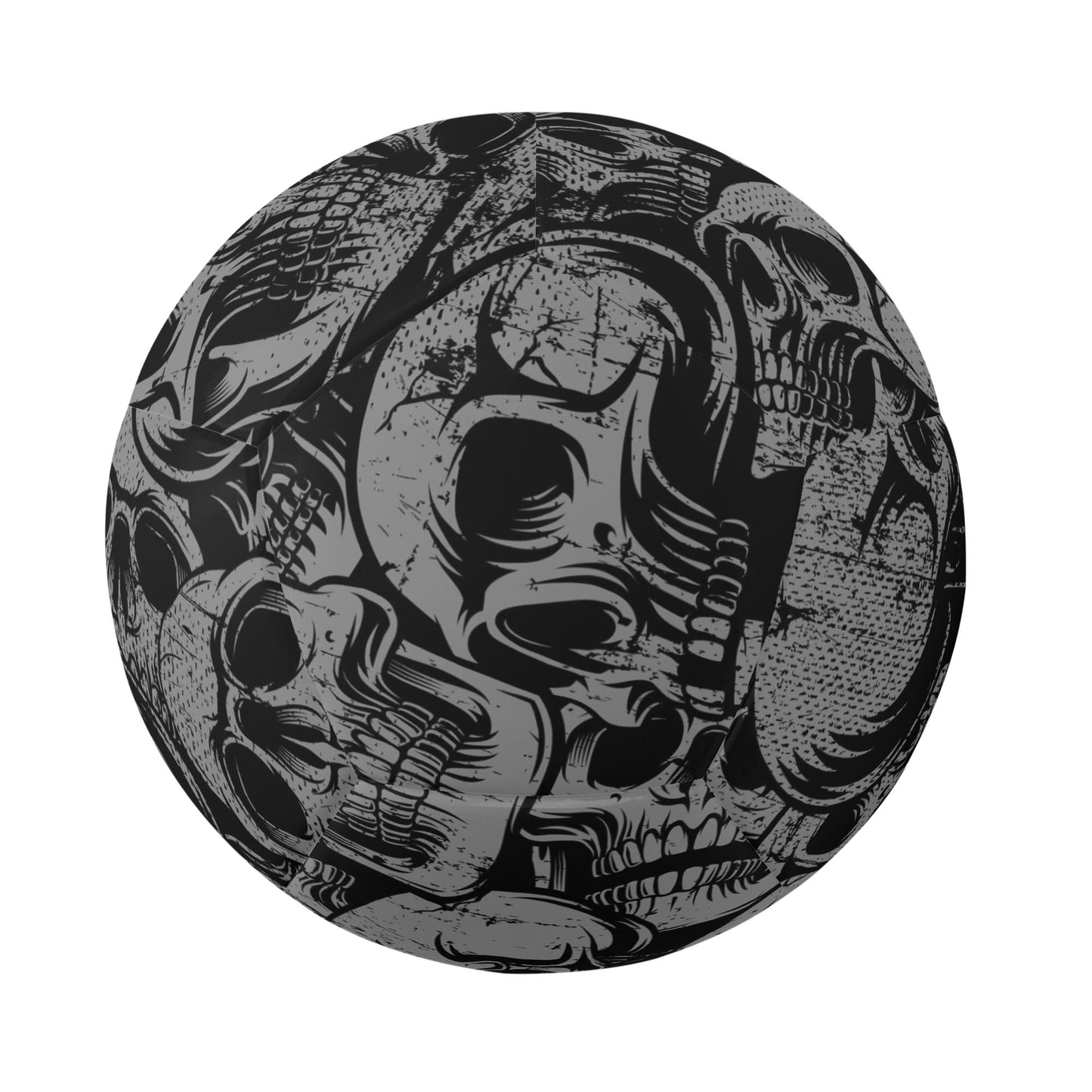 Silver Skulls Soccer Ball