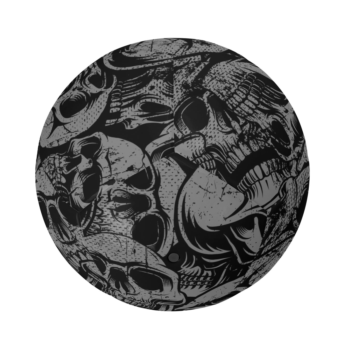 Silver Skulls Soccer Ball