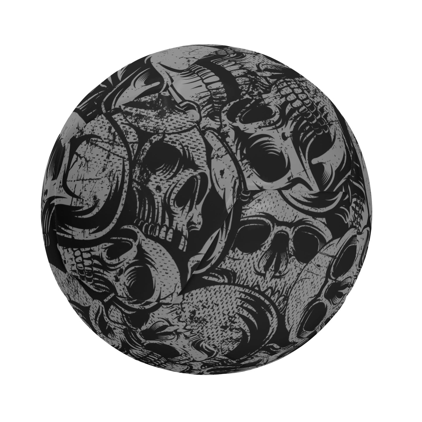 Silver Skulls Soccer Ball