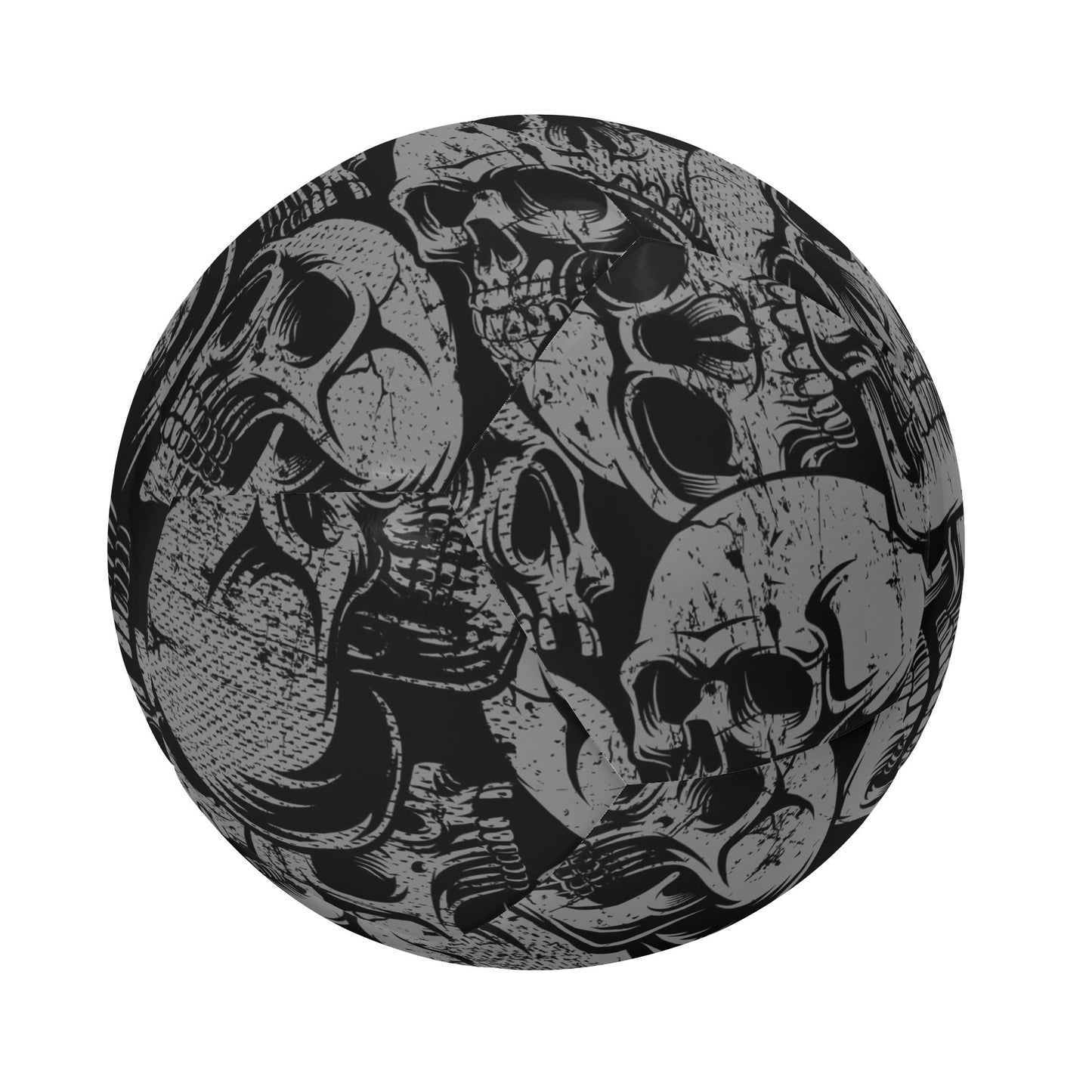 Silver Skulls Soccer Ball