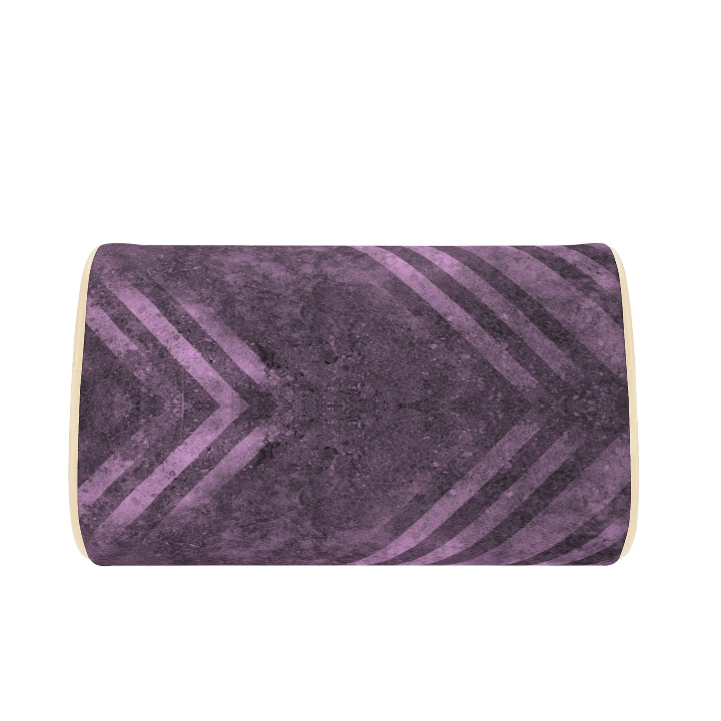 Fading Purple Stripes Leather Mini Boston Handbag