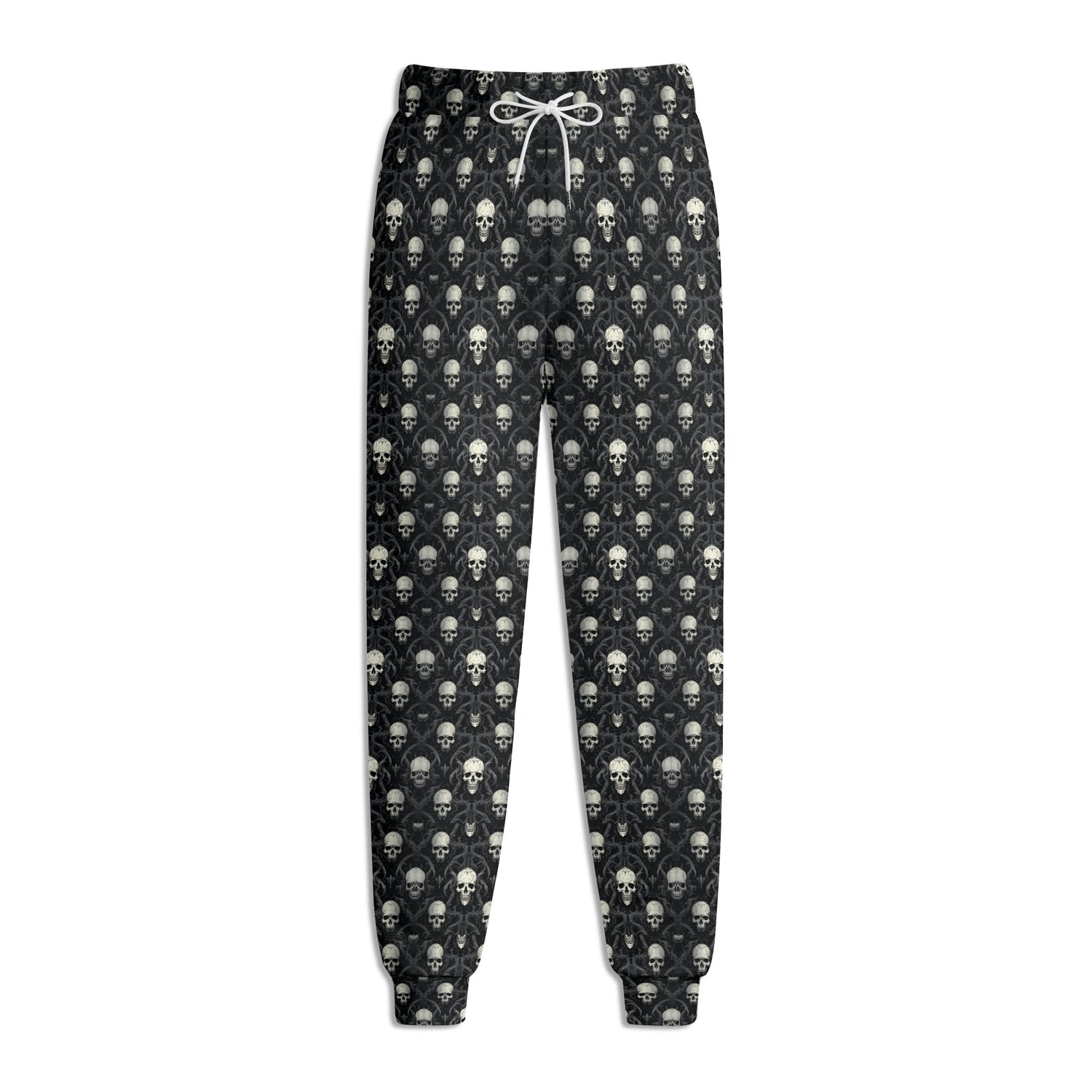 Gothic Skulls Pattern Joggers Sweatpants