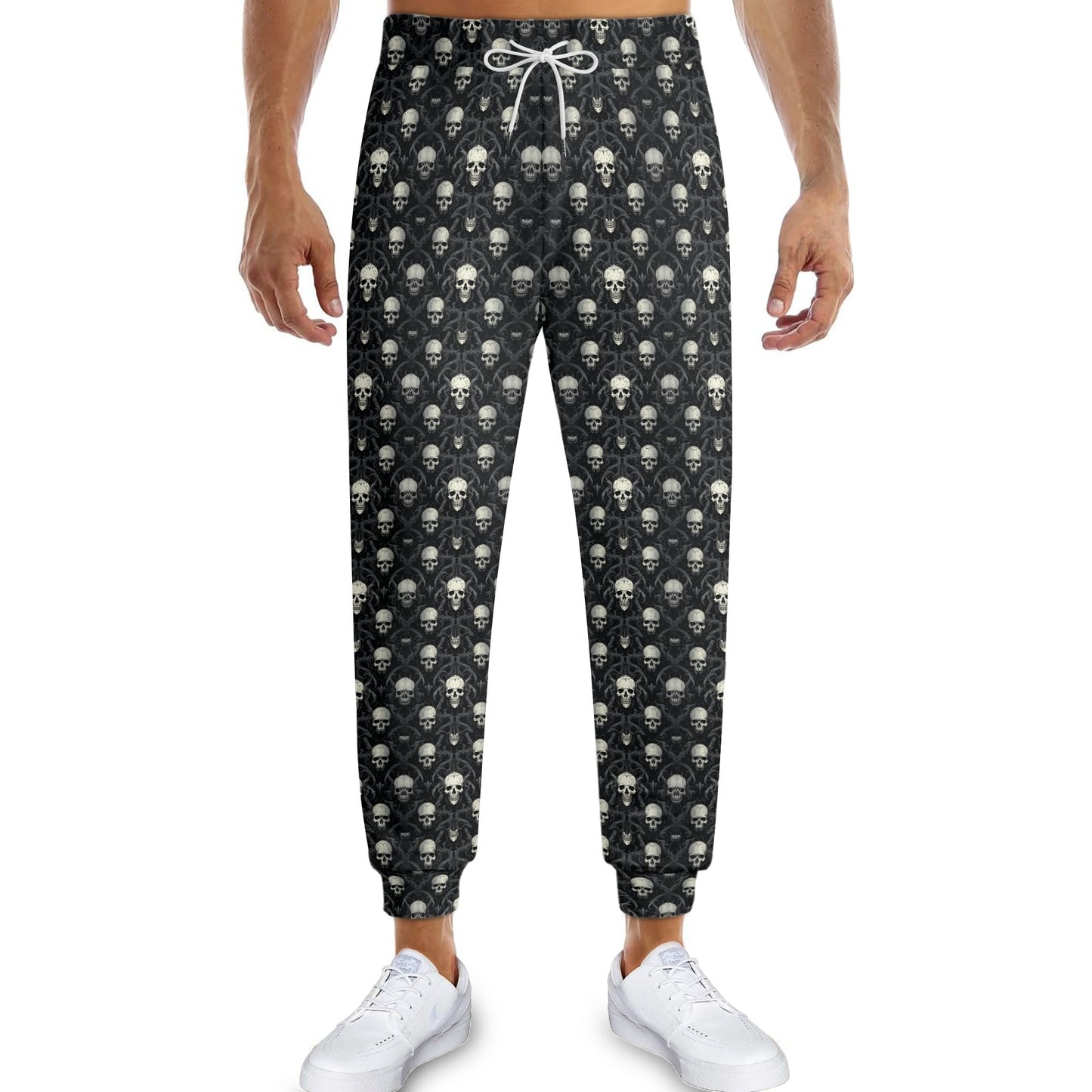 Gothic Skulls Pattern Joggers Sweatpants