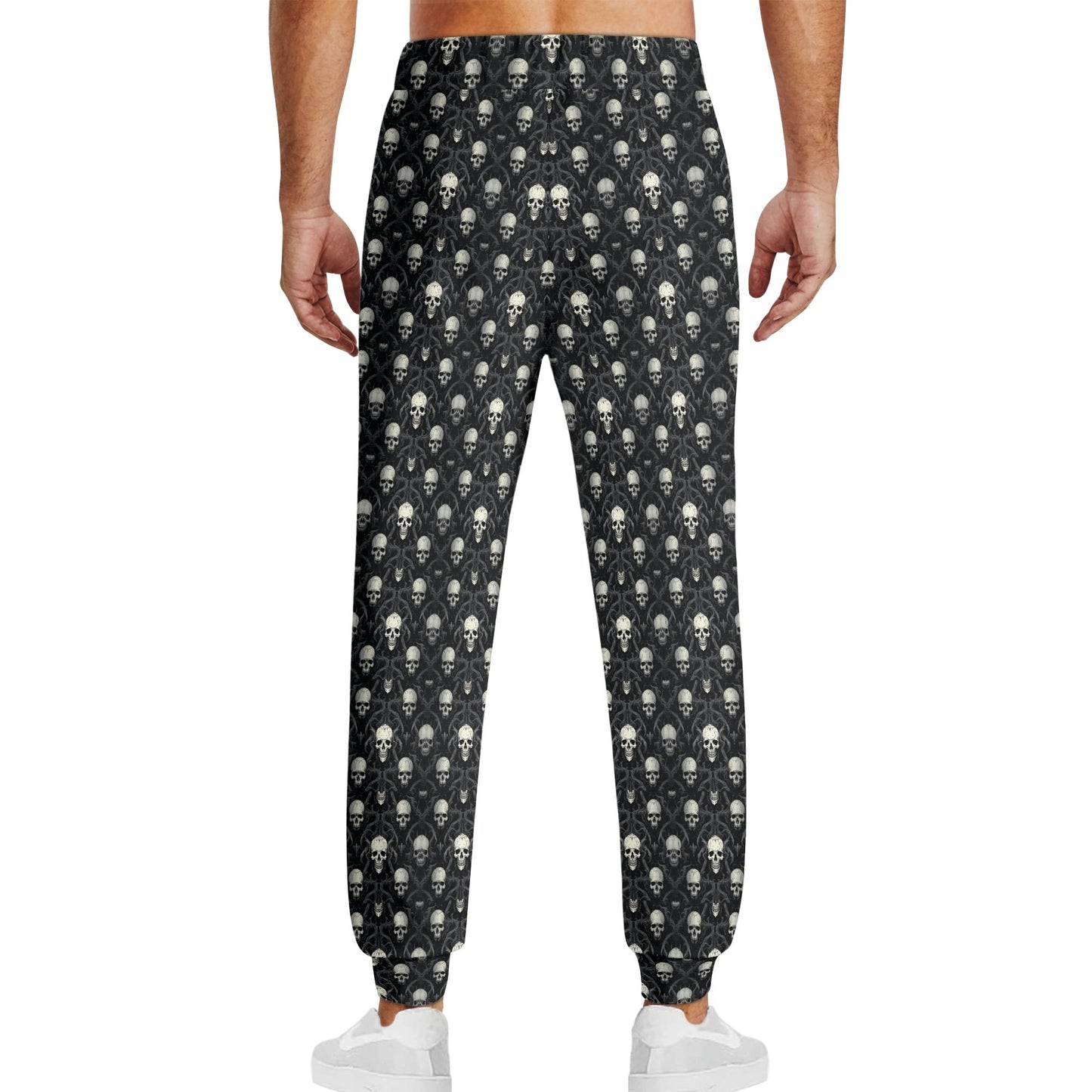 Gothic Skulls Pattern Joggers Sweatpants