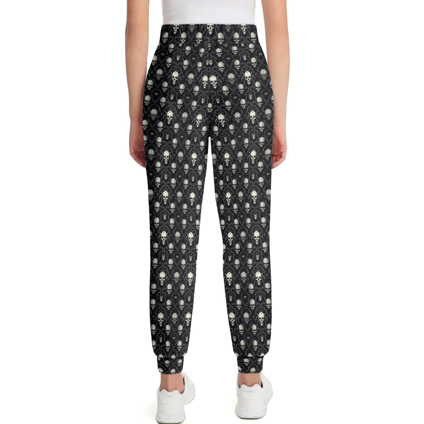 Gothic Skulls Pattern Joggers Sweatpants