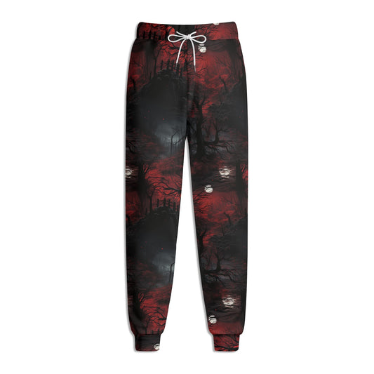 Dark Forest Of Red Joggers Sweatpants