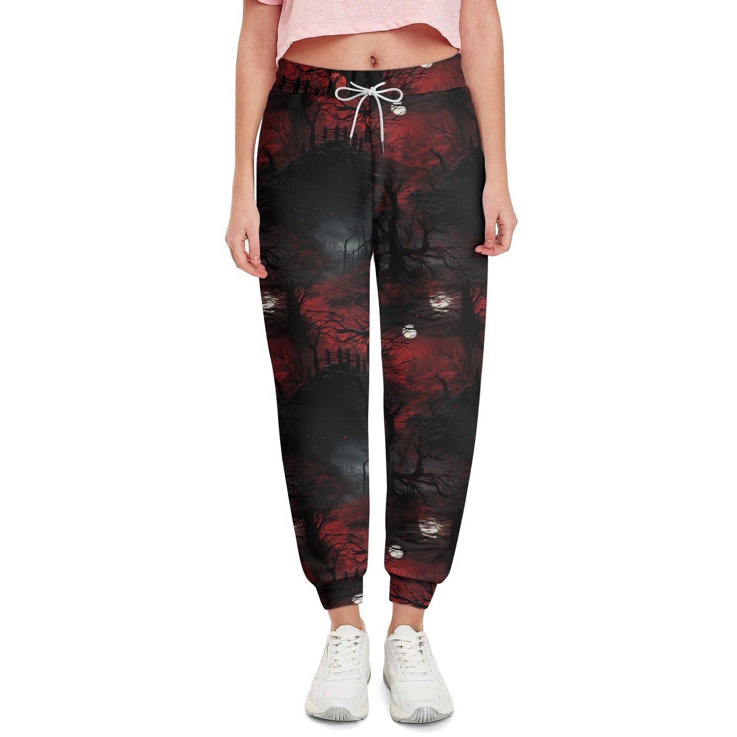 Dark Forest Of Red Joggers Sweatpants