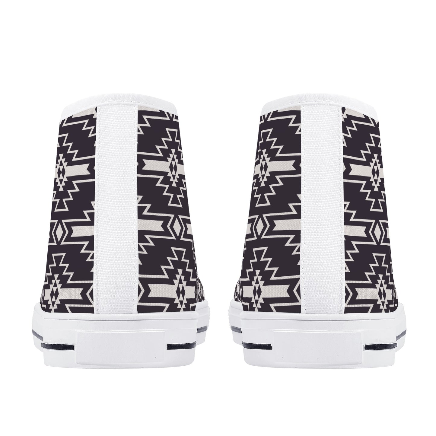 Aztec Design Mens High Top Canvas Shoes