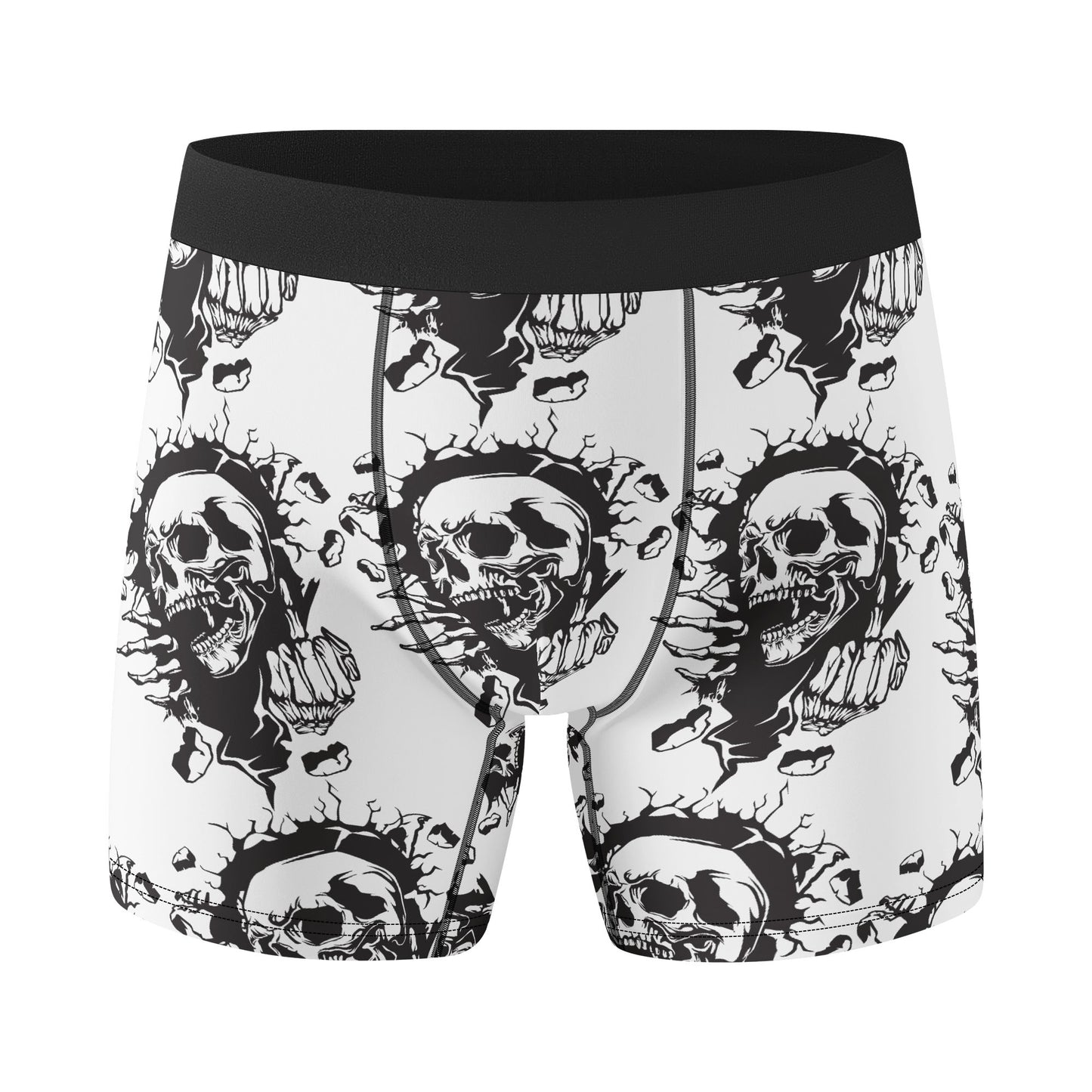 Middle Finger Skull Classic Stretch Underwear