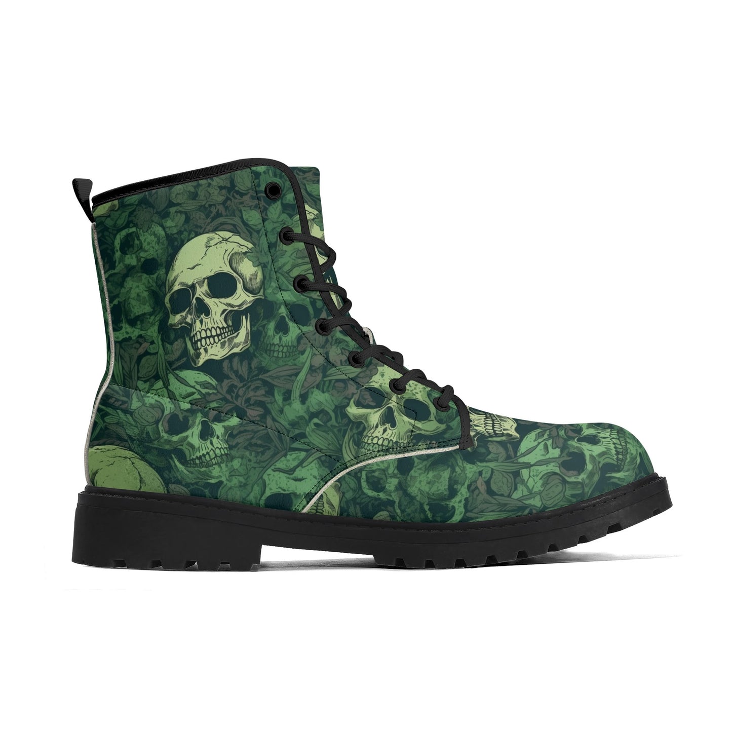 Green Skulls Mens Upgraded Black Outsole Leather Boots