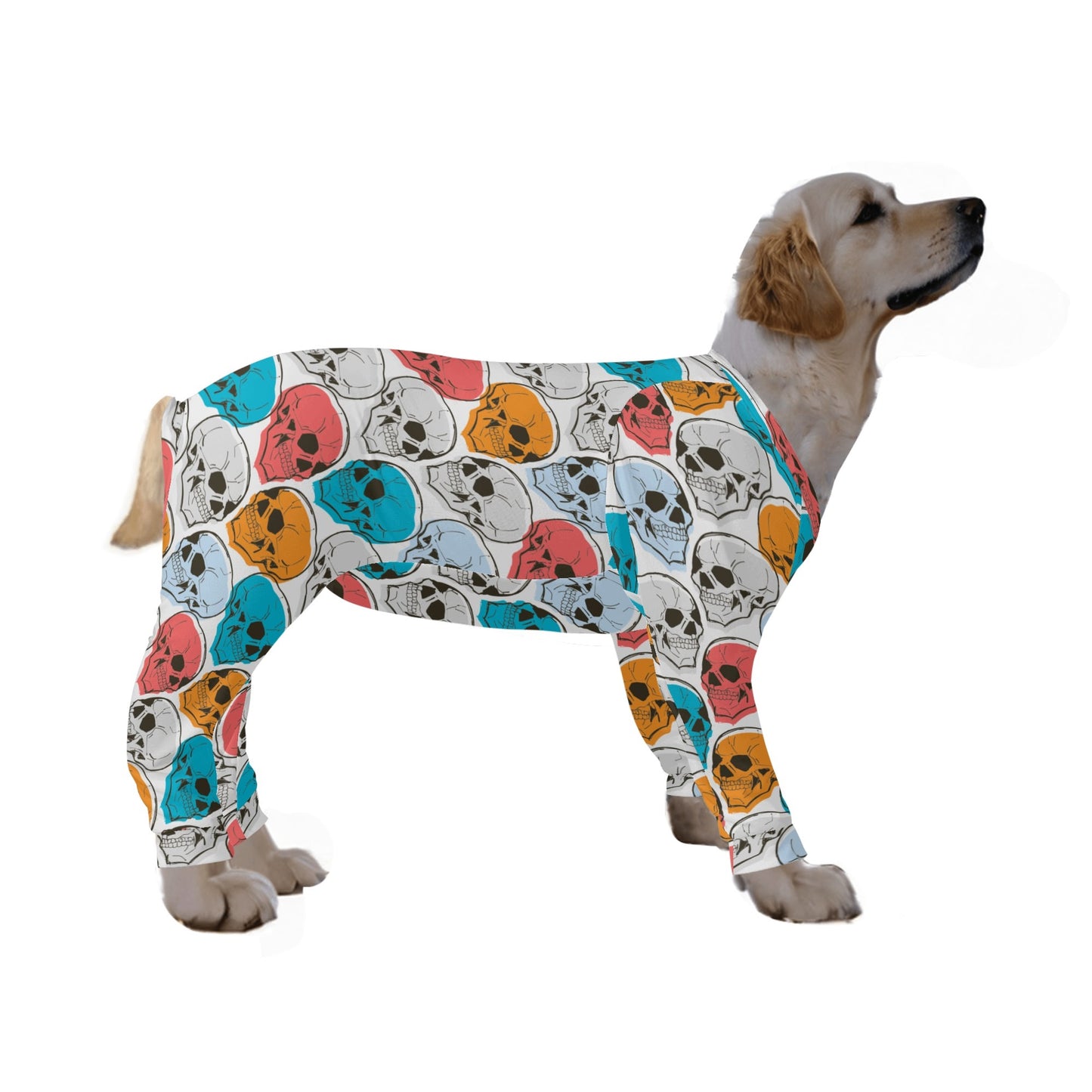 Colorful Skulls Ultra-Soft Dog Pajamas