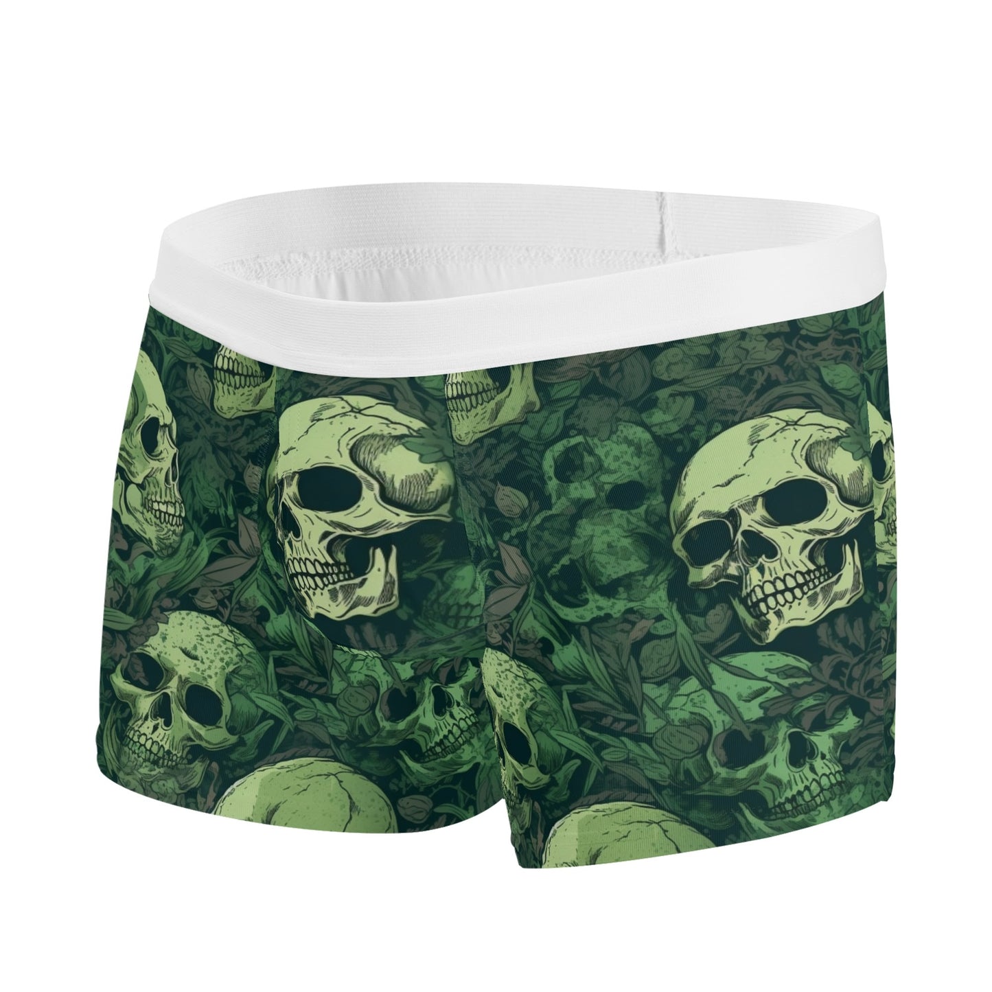 Green Skulls Boxer Briefs