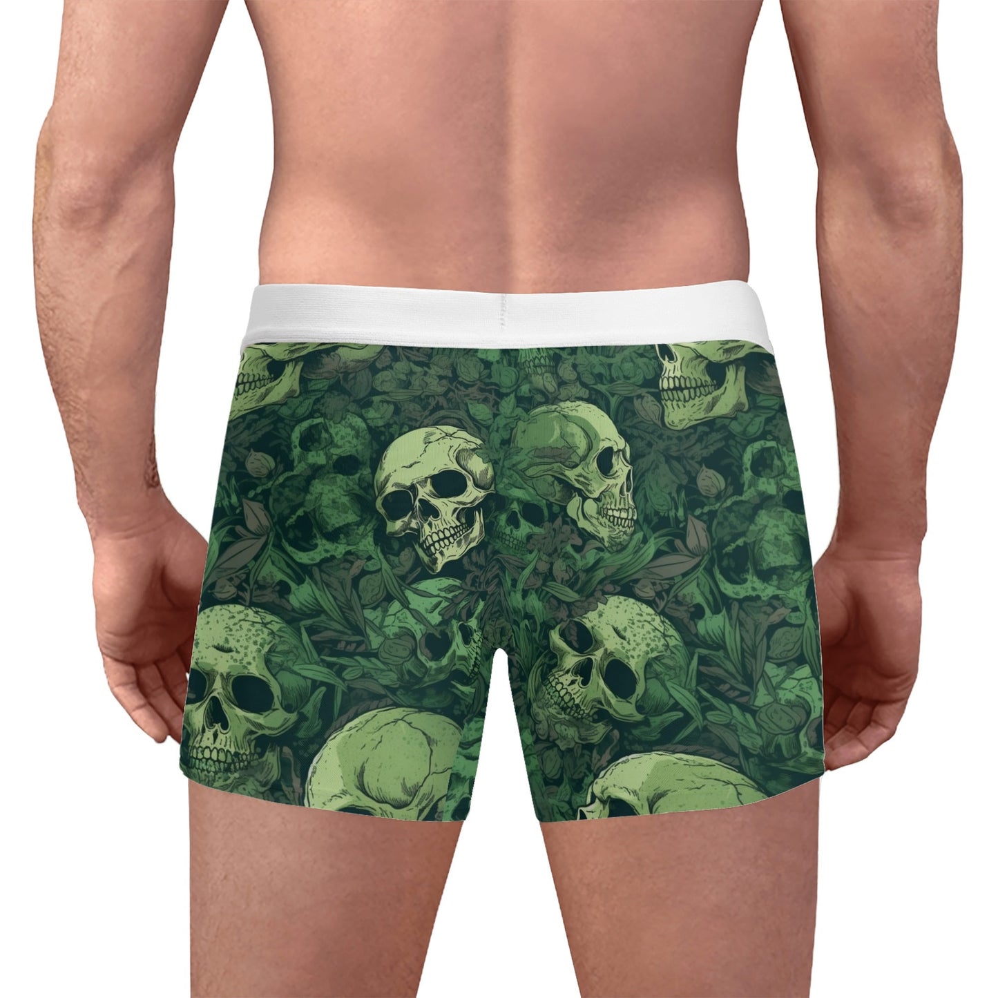 Green Skulls Boxer Briefs