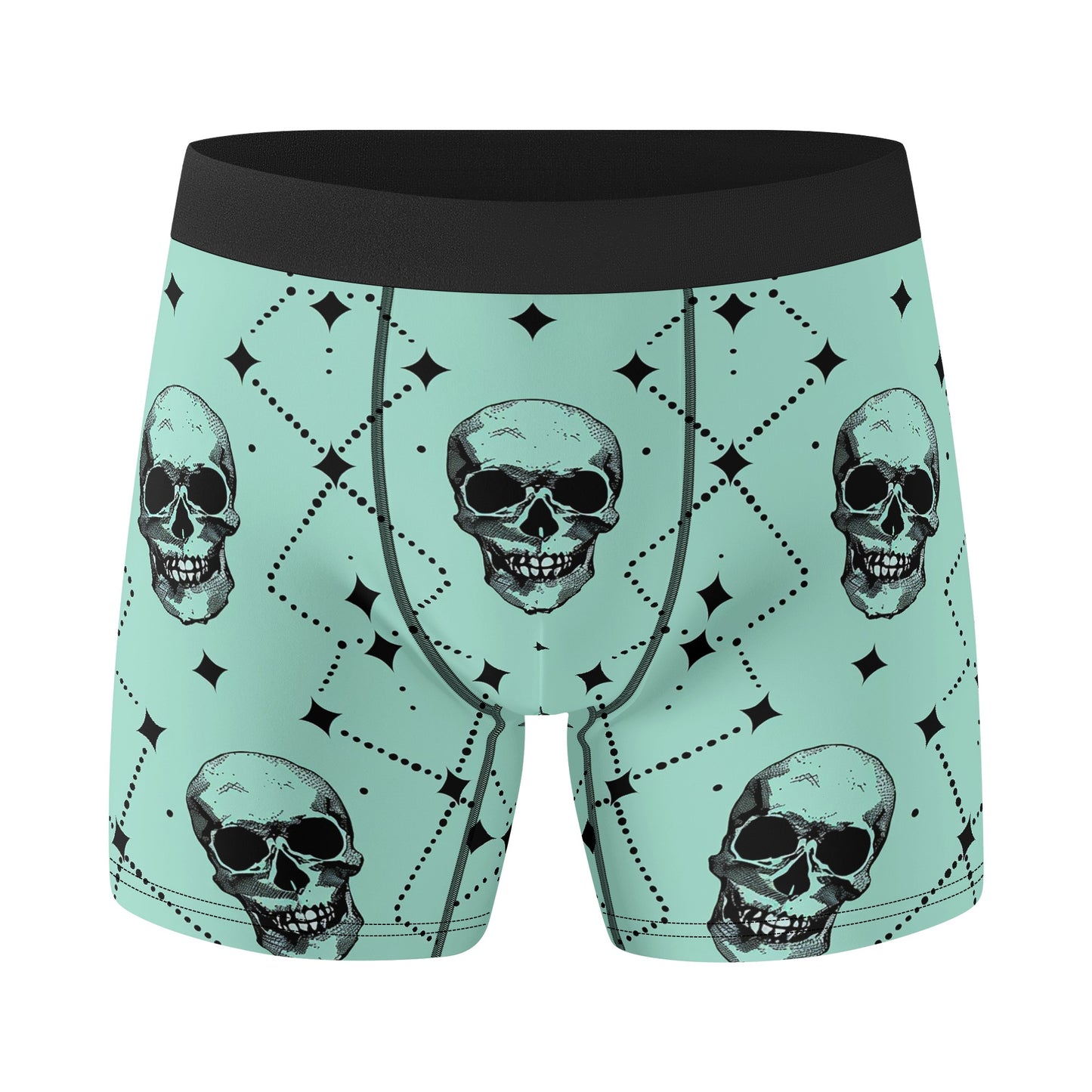 Skull Design Mens Classic Stretch Boxers