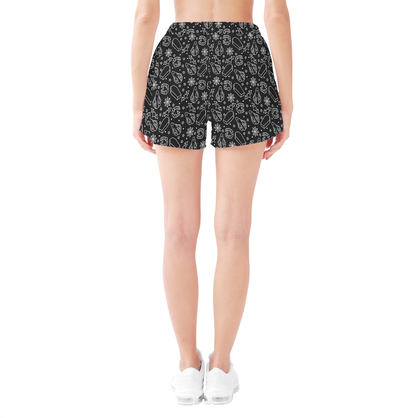 Gothic Symbols Womens Casual Beach Shorts