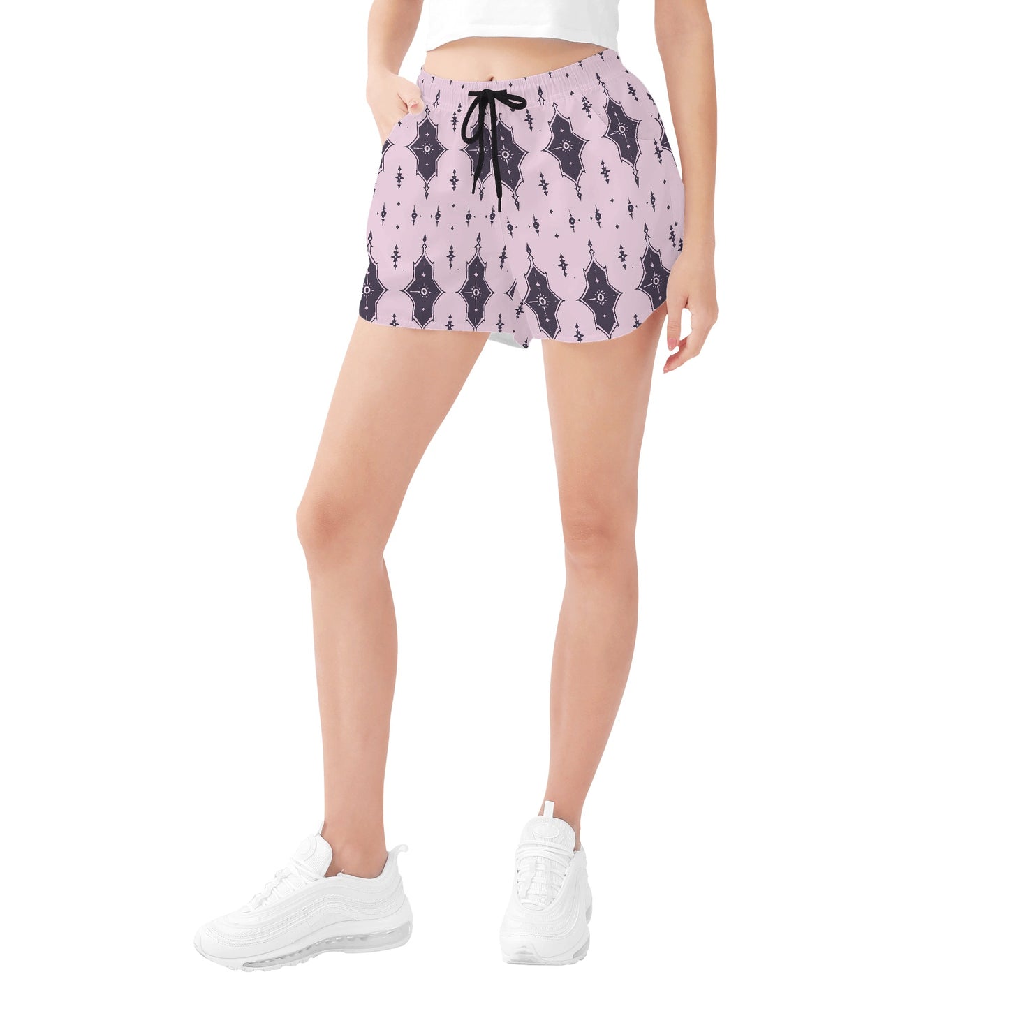 Gothic Markings Womens Casual Beach Shorts