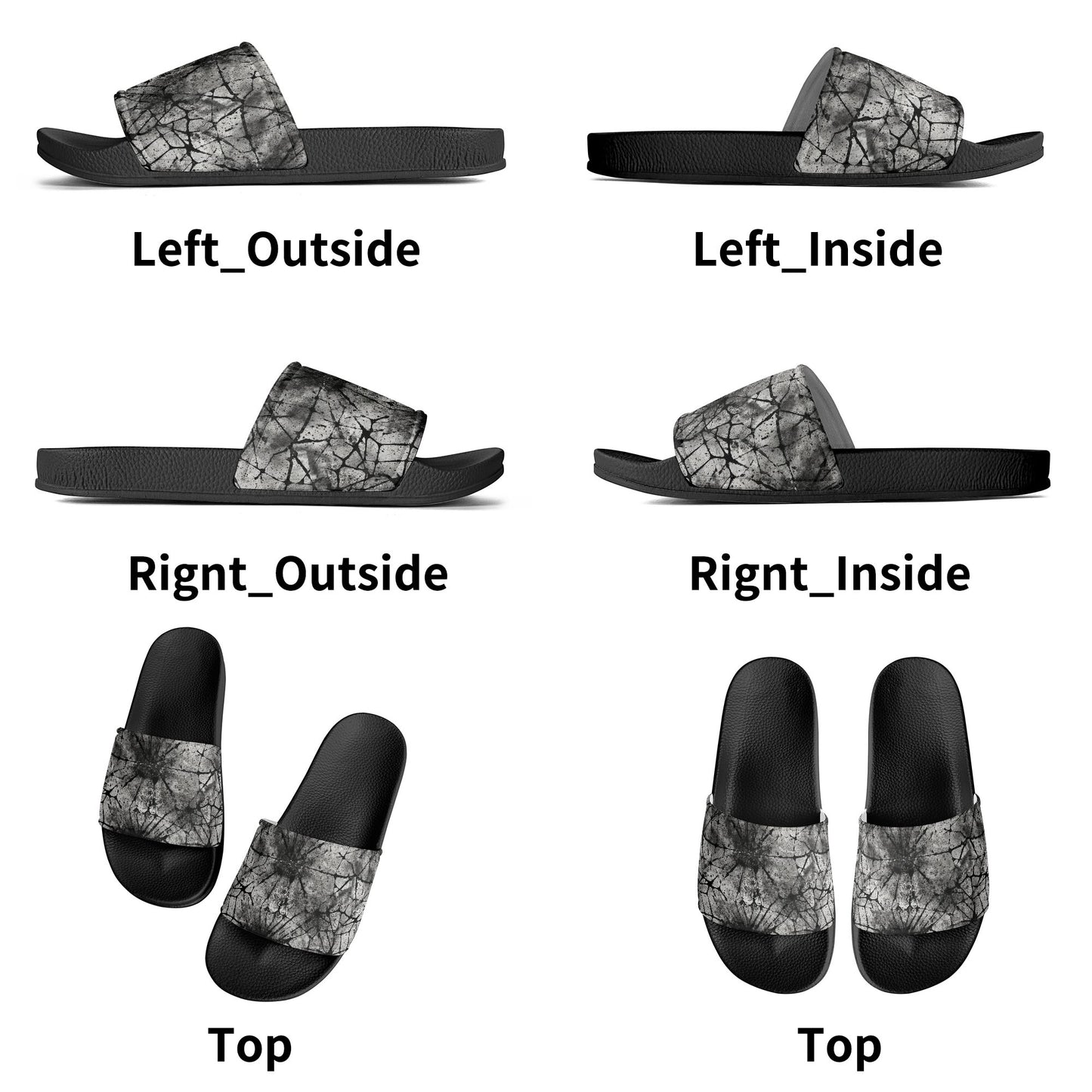 Distressed Mens PVC Sandals