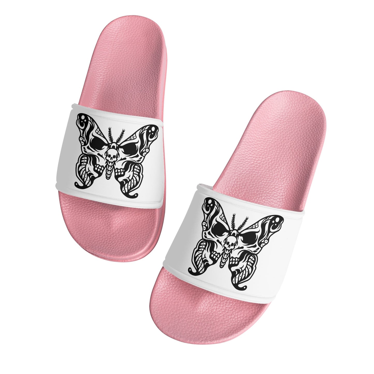 Skull Butterfly Womens PVC Sandals