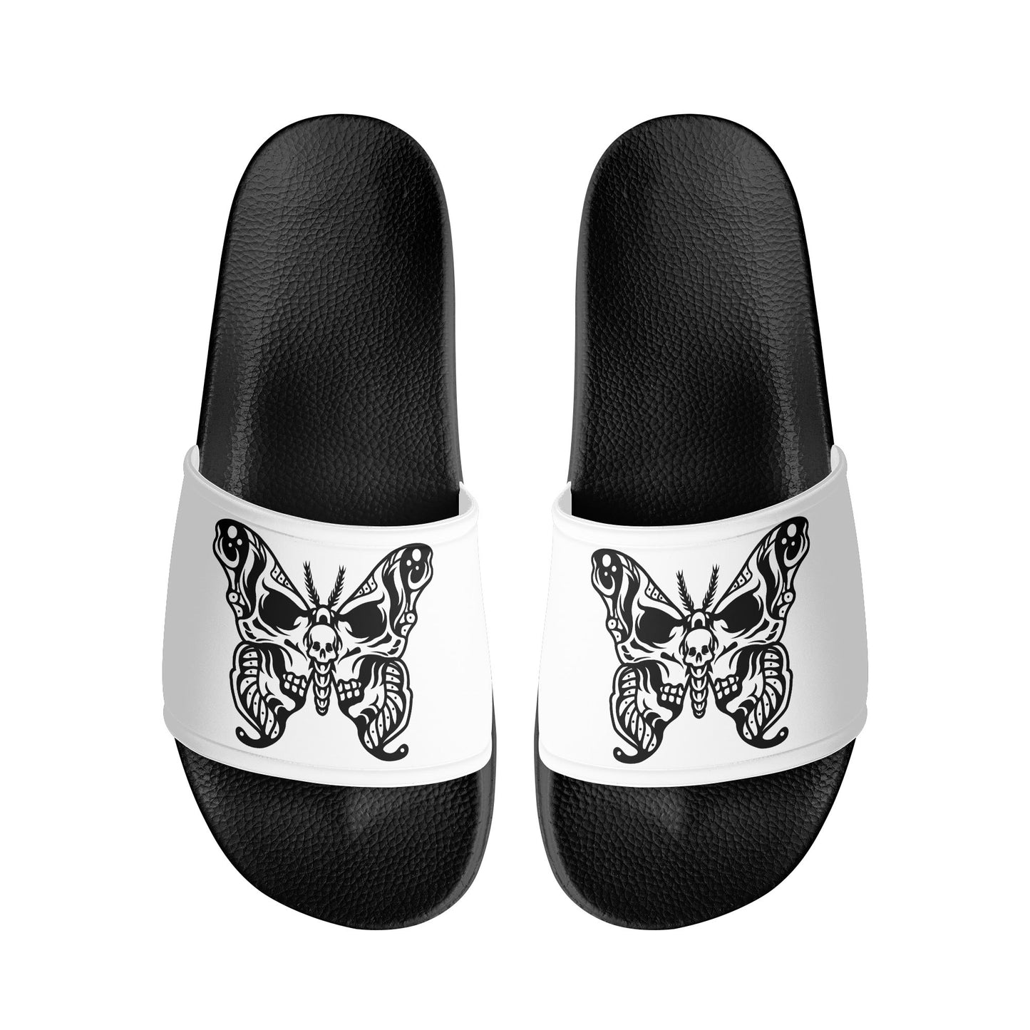 Skull Butterfly Womens PVC Sandals