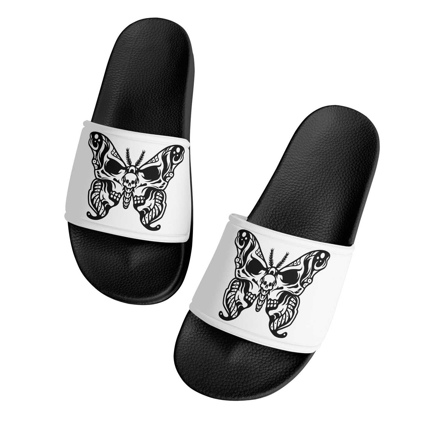 Skull Butterfly Womens PVC Sandals